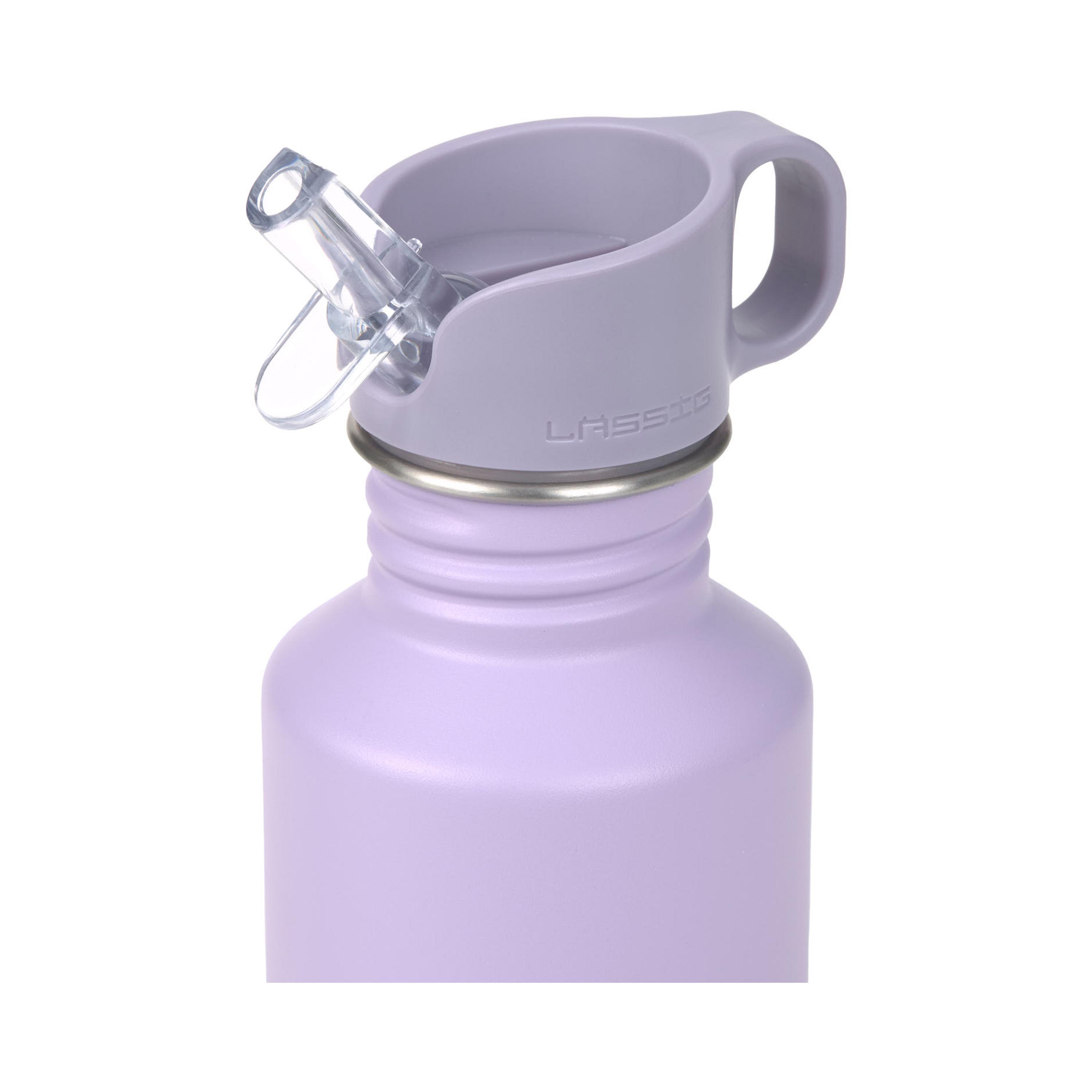 LASSIG Little Gang Stainless Steel Drinking Bottle - Heart - Lilac-school-waterbottles-image-3