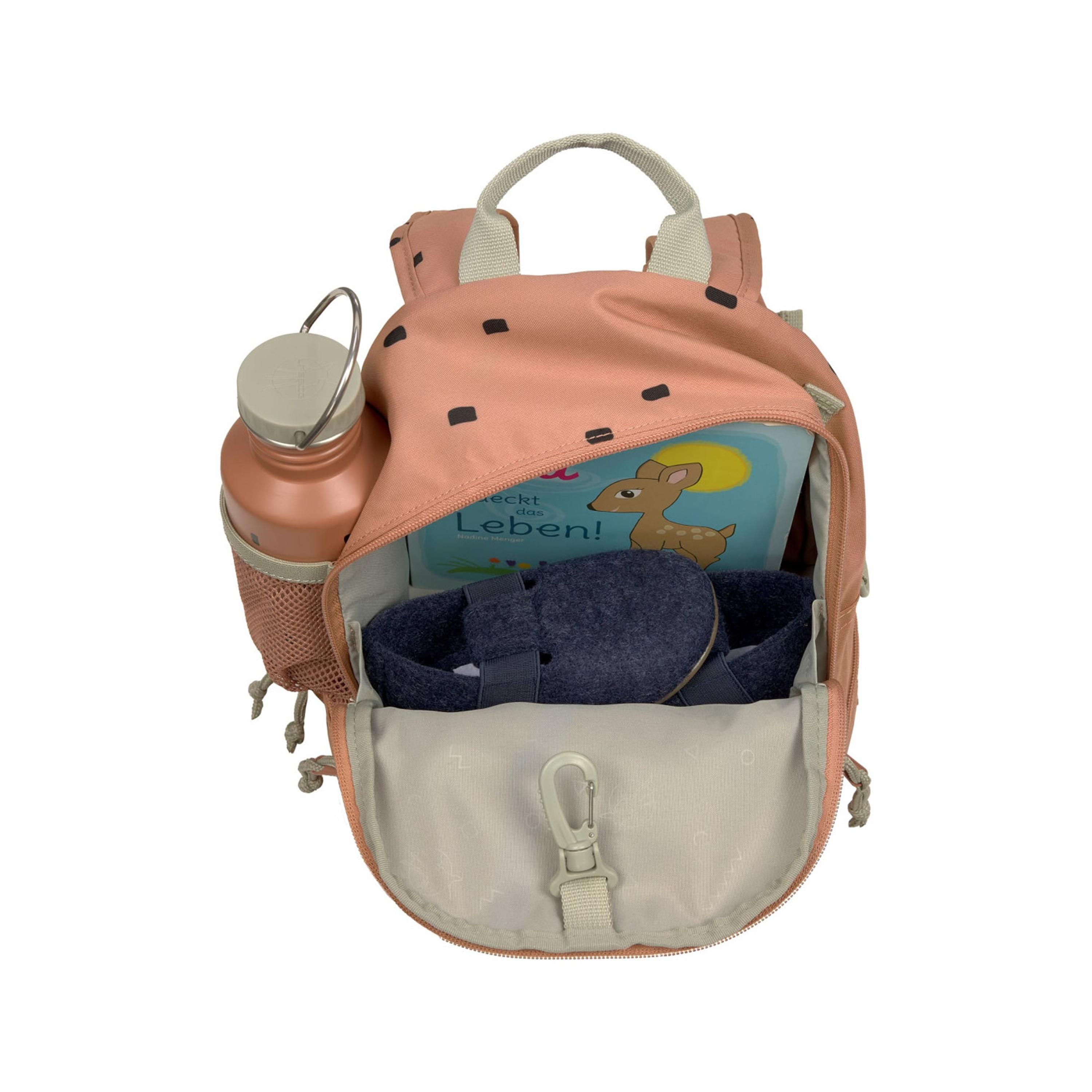 LASSIG Little Universe Soother Holder - Moon - Rust-baby-feeding-accessories-image-3