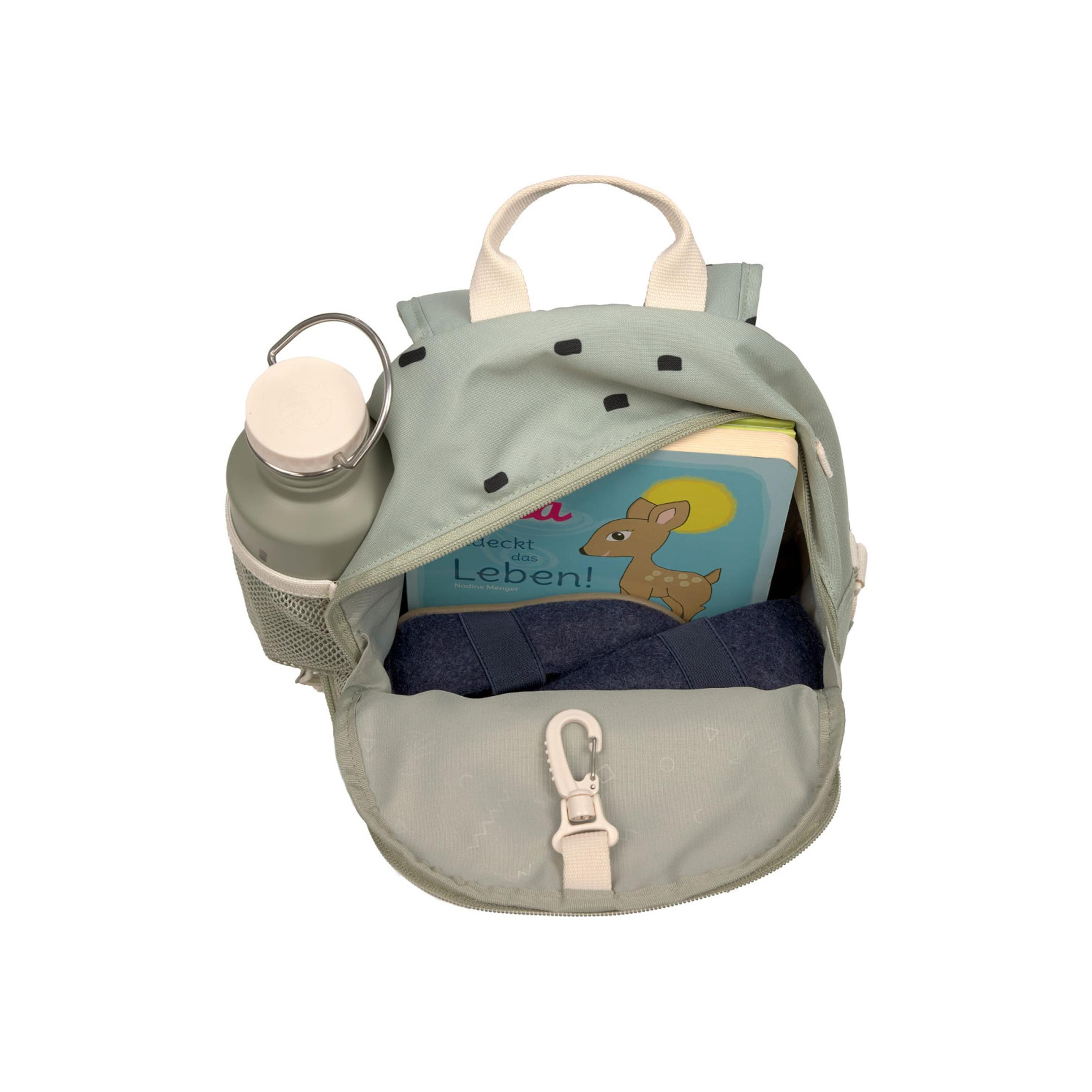 LASSIG Little Universe Soother Holder - Moon - Rust-baby-feeding-accessories-image-3