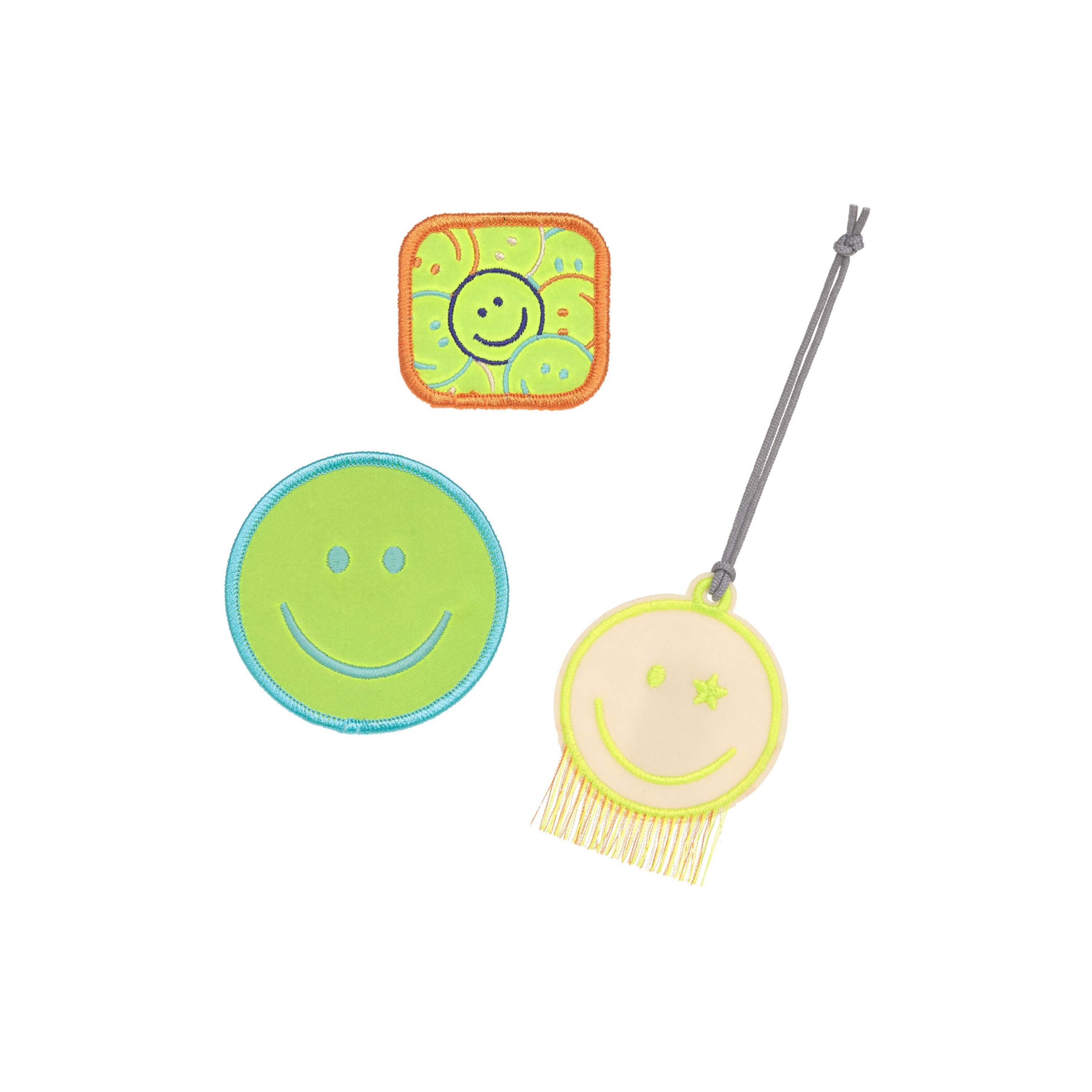 LASSIG Pendant with 2-Piece Patches Set - Smile-girls-accessories-keyringsandbagcharms-image-1