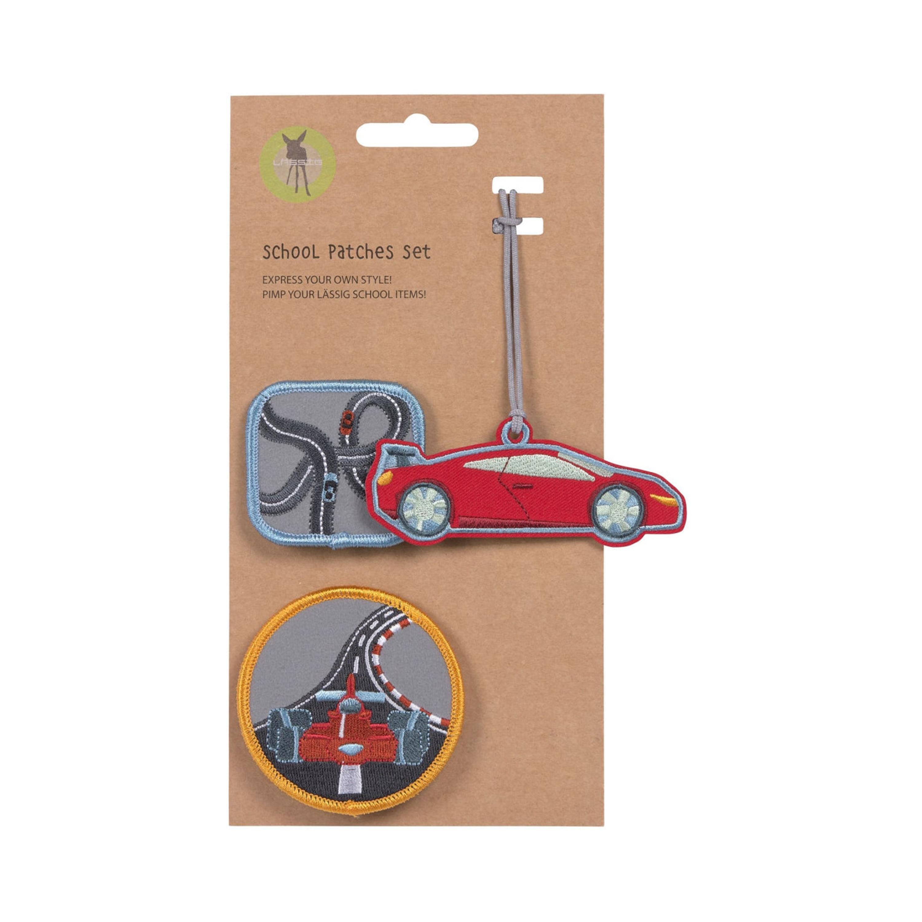 LASSIG Pendant with 2-Piece Patches Set - Racecar-girls-accessories-keyringsandbagcharms-image-7