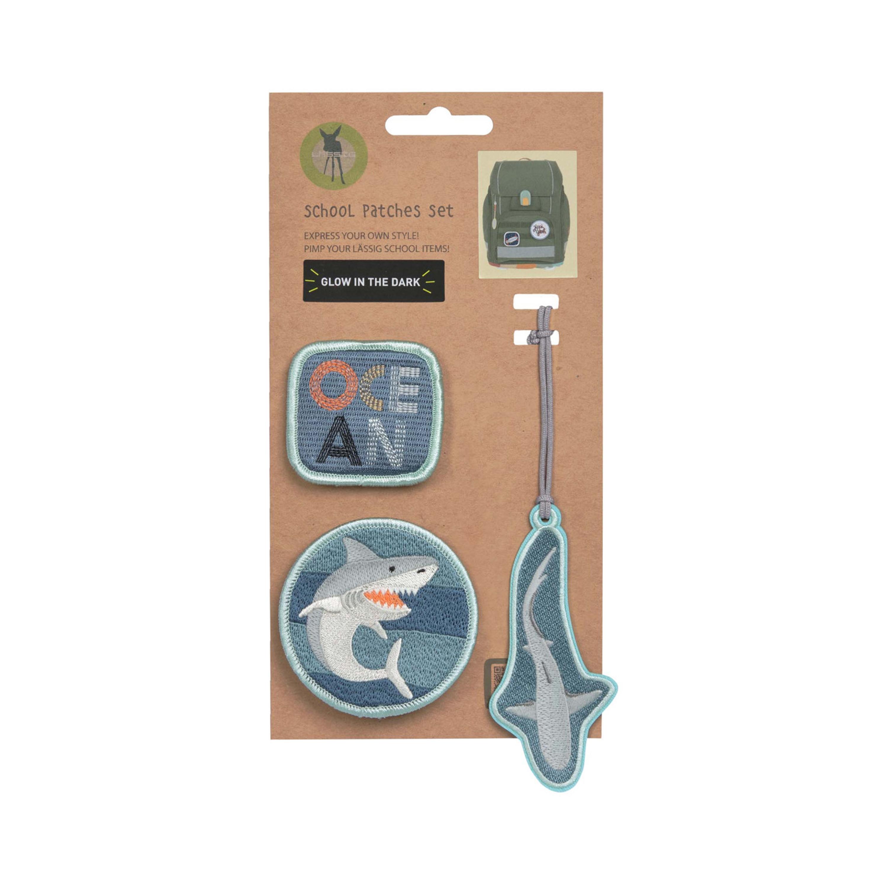 LASSIG Pendant with 2-Piece Patches Set - Shark Ocean Edition-girls-accessories-keyringsandbagcharms-image-8