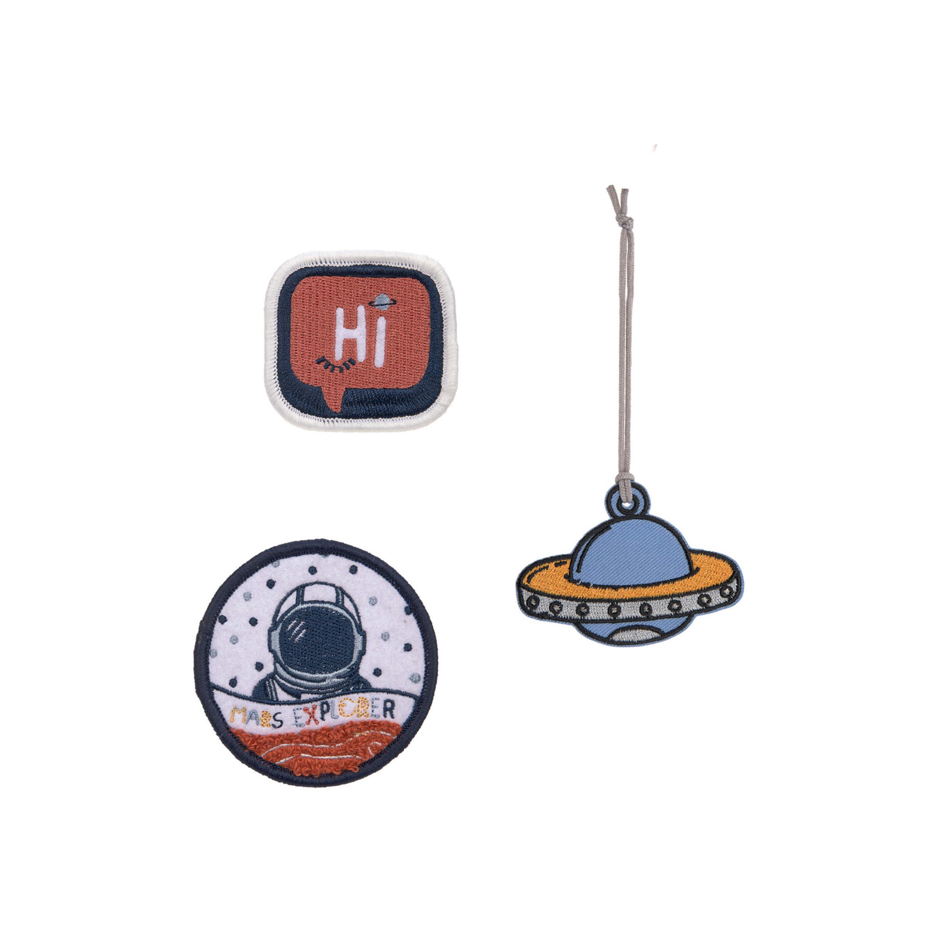 LASSIG Pendant with 2-Piece Patches Set - Space-girls-accessories-keyringsandbagcharms-image-1