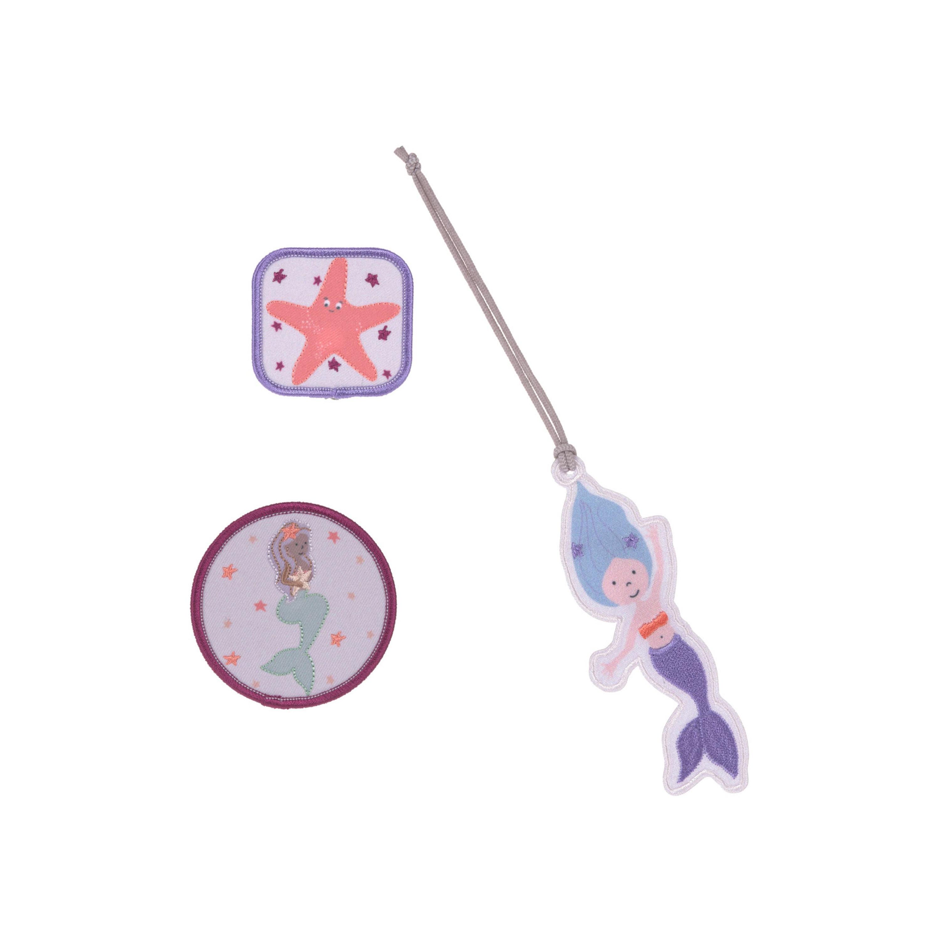LASSIG Pendant with 2-Piece Patches Set - Mermaid-girls-accessories-keyringsandbagcharms-image-1