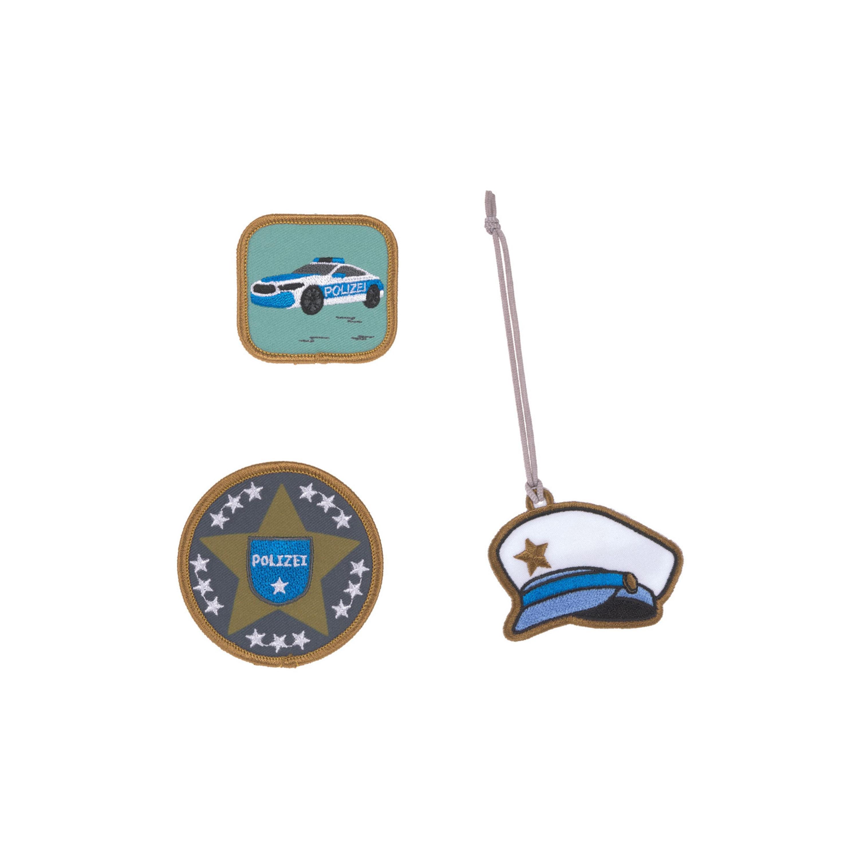 LASSIG Pendant with 2-Piece Patches Set - Police-girls-accessories-keyringsandbagcharms-image-1