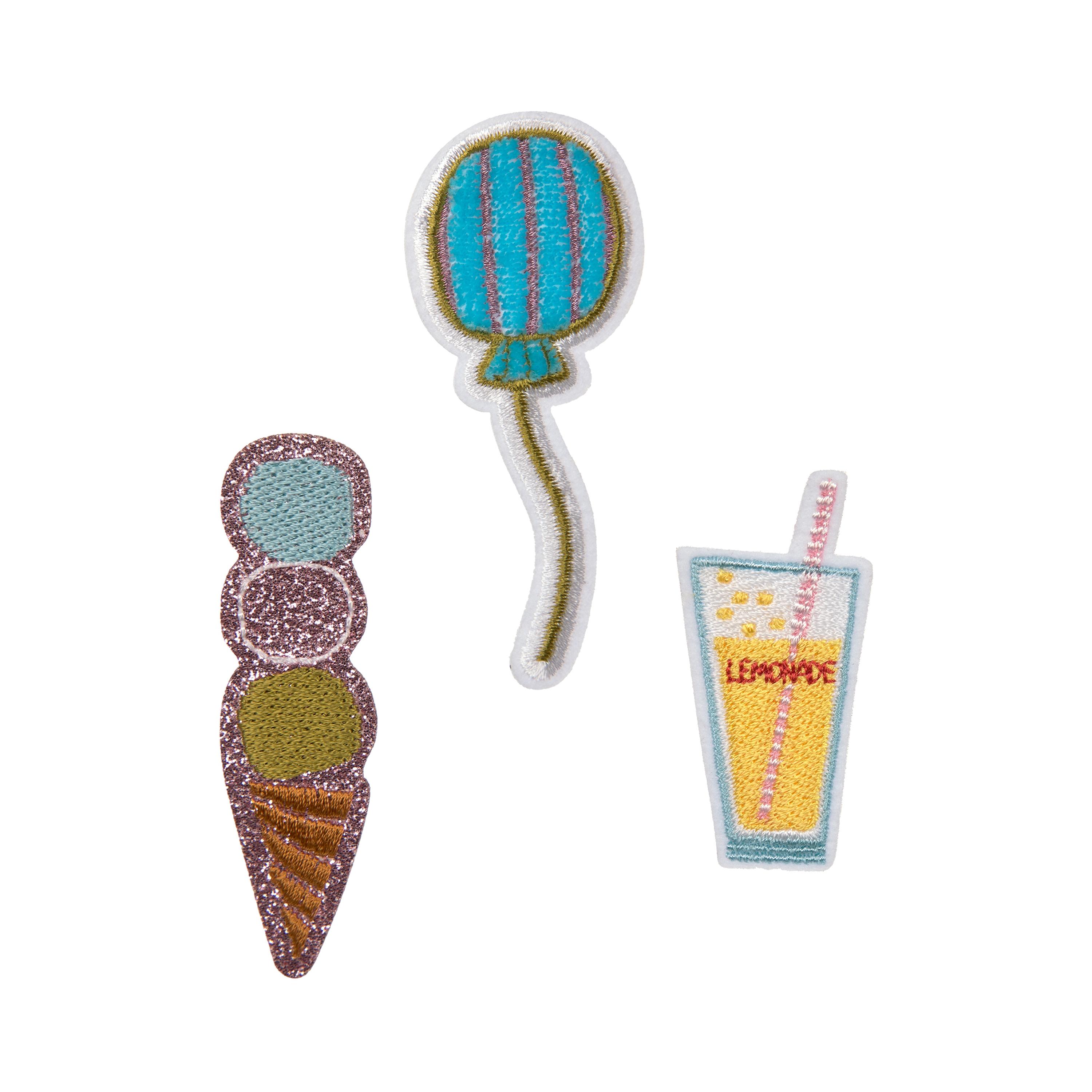 LASSIG 3-Piece Textile Woven Self-Adhesive Sticker Set - Sunny-school-artsandcrafts-image-1