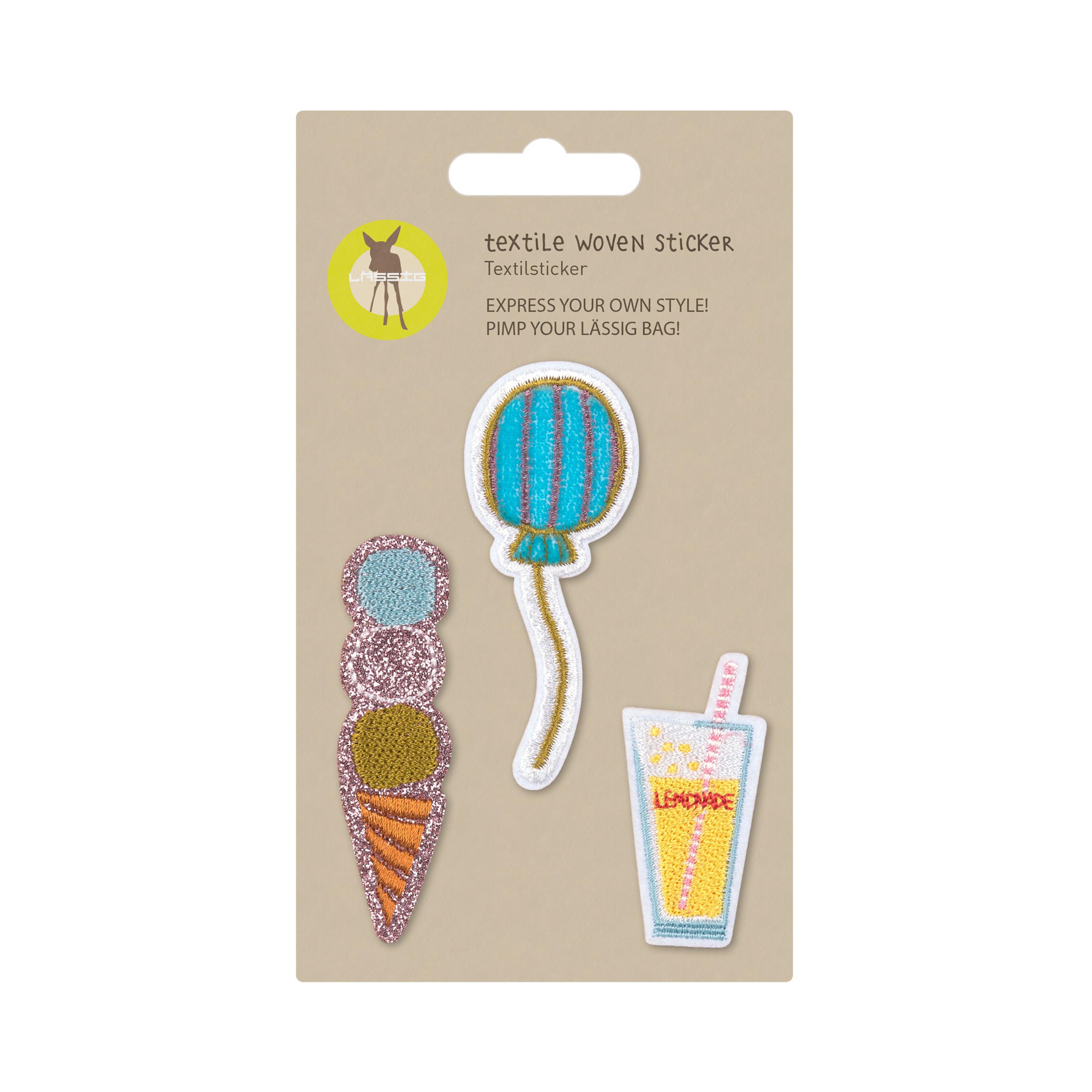 LASSIG 3-Piece Textile Woven Self-Adhesive Sticker Set - Sunny-school-artsandcrafts-image-2