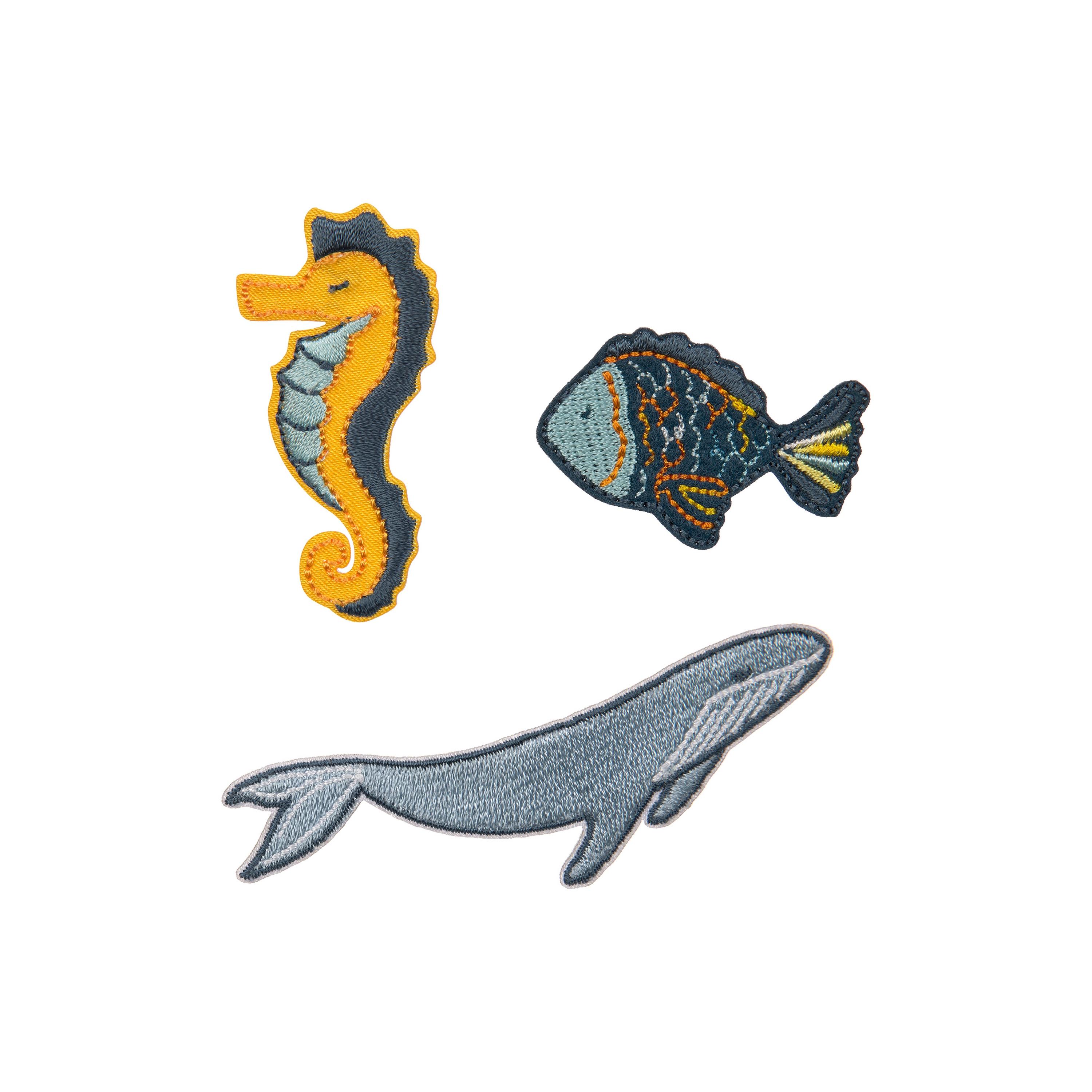LASSIG 3-Piece Textile Woven Self-Adhesive Sticker Set - Sea-school-artsandcrafts-image-1