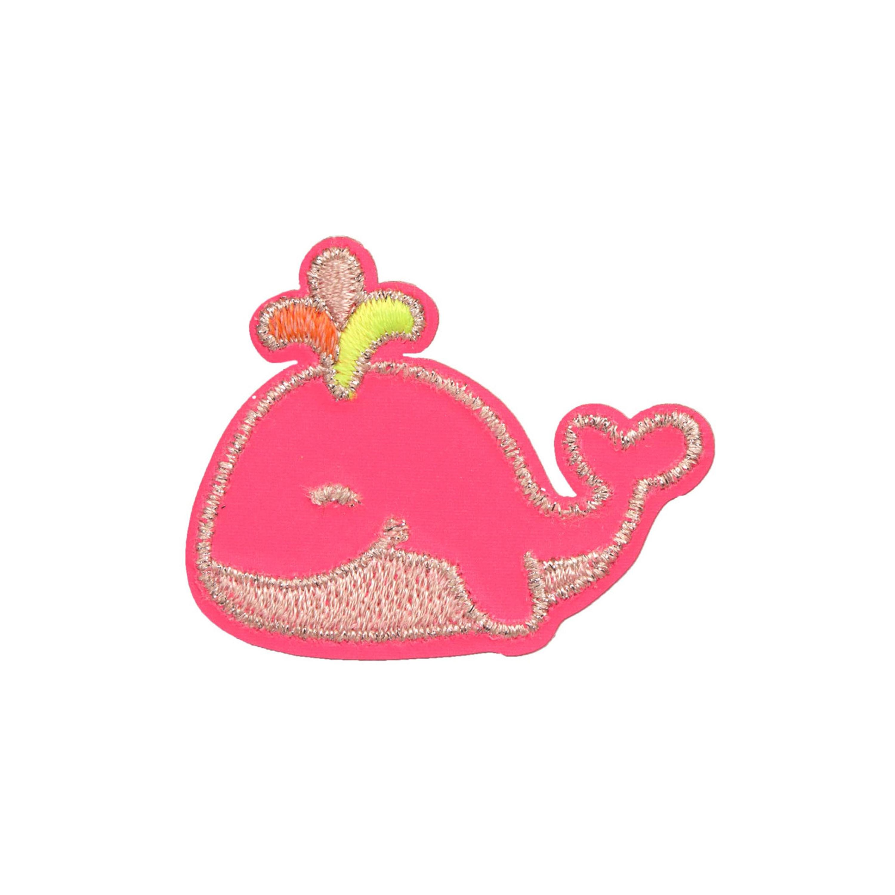LASSIG 3-Piece Textile Woven Self-Adhesive Sticker Set - Whale - Pink-school-artsandcrafts-image-3