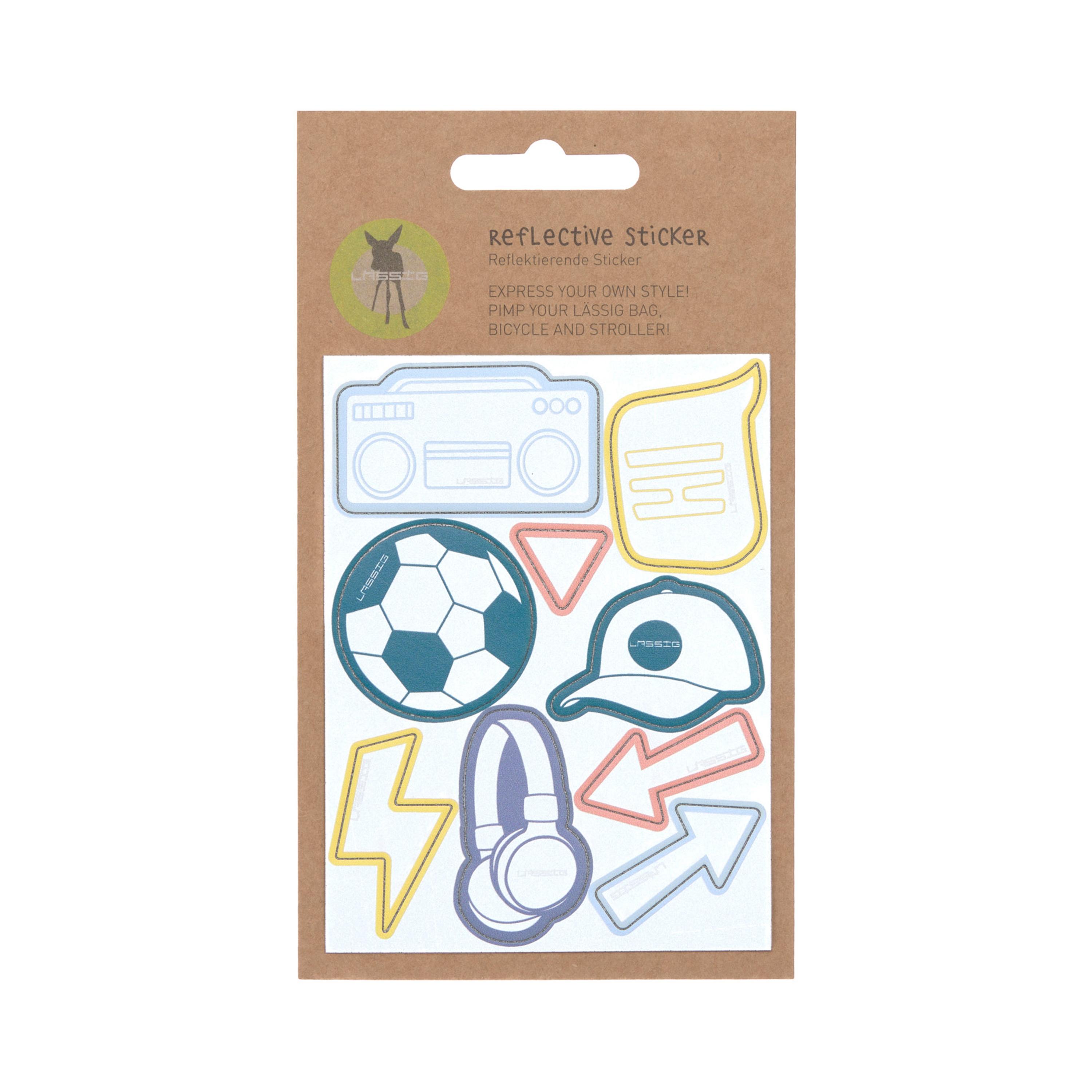 LASSIG 2-Piece Reflective Stickers - Football-school-artsandcrafts-image-1