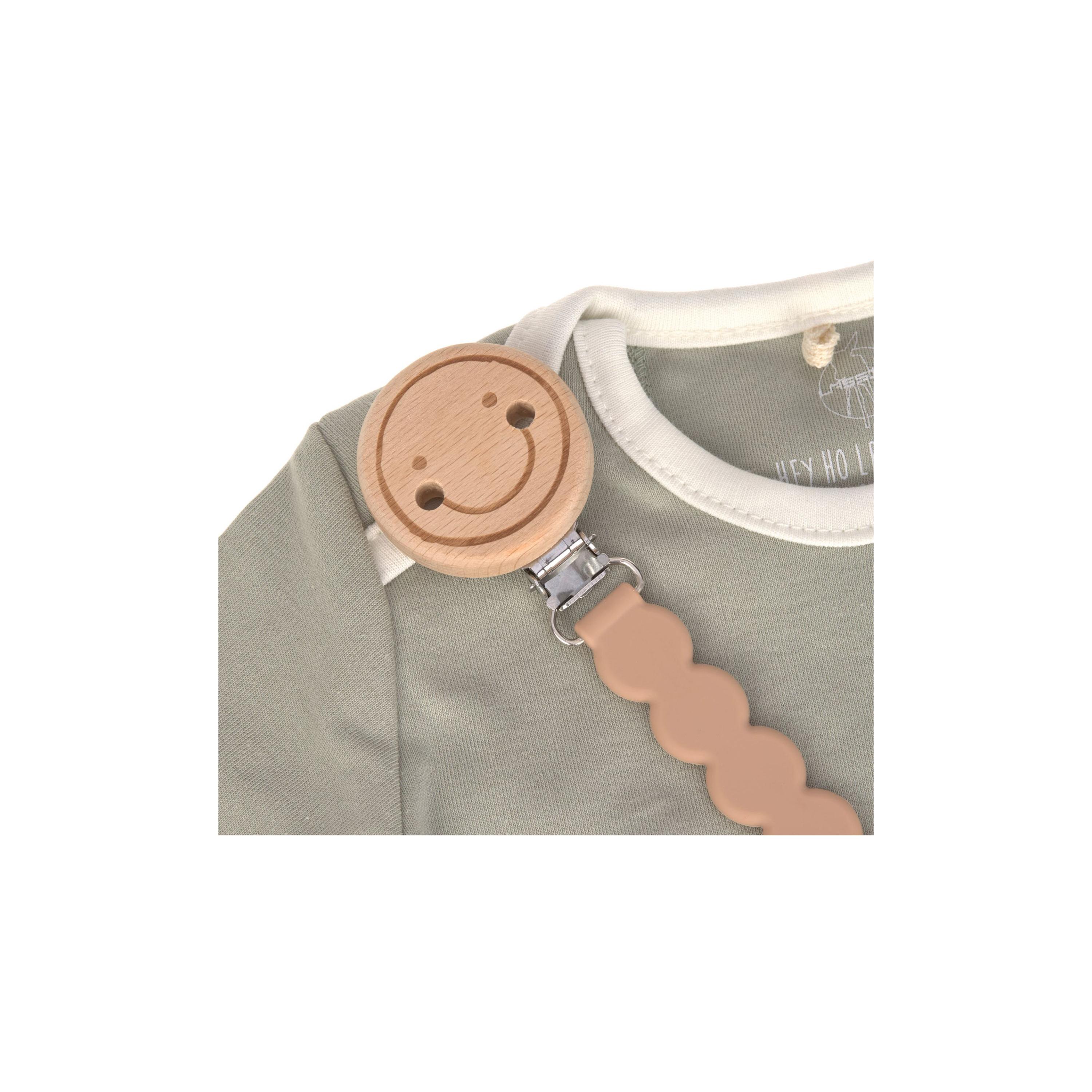 LASSIG Tiny Smile Soother Holder - Maple-baby-feeding-pacifiers-image-3
