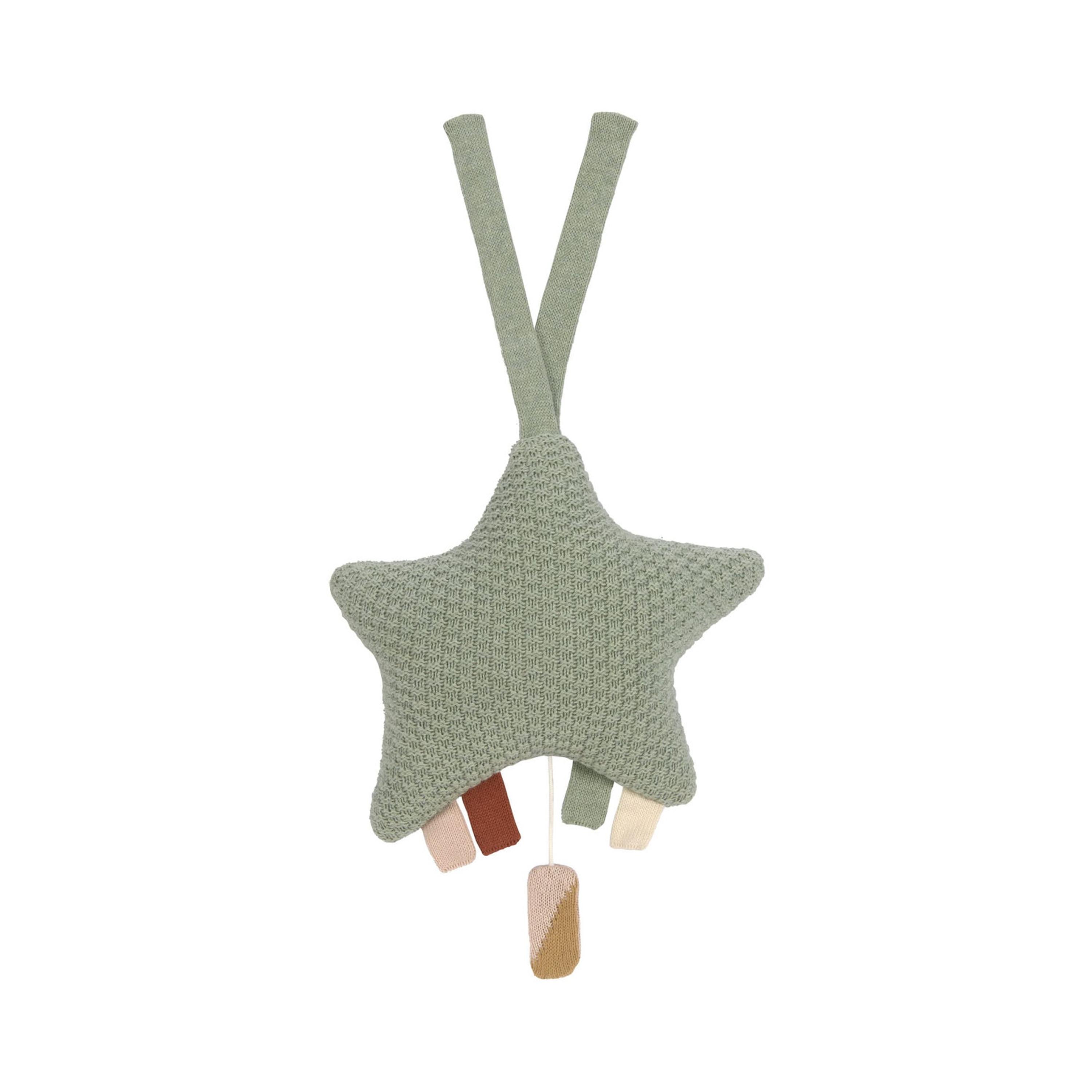 LASSIG Little Universe Knitted Musical Cloud - Green-toys-babyandtoddlertoys-lightsandmusicaltoys-image-1