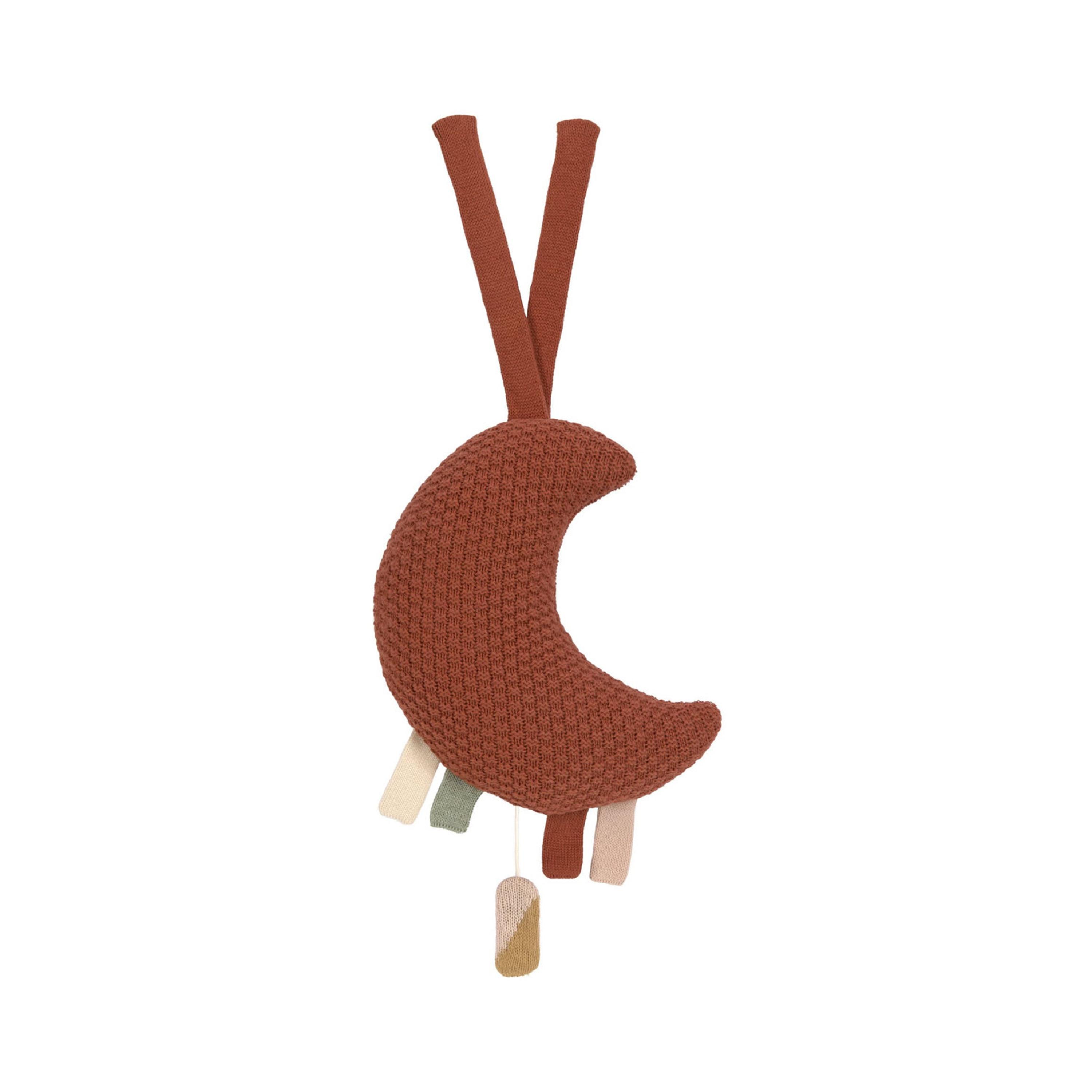 LASSIG Little Universe Knitted Musical Cloud - Rust-toys-babyandtoddlertoys-lightsandmusicaltoys-image-1