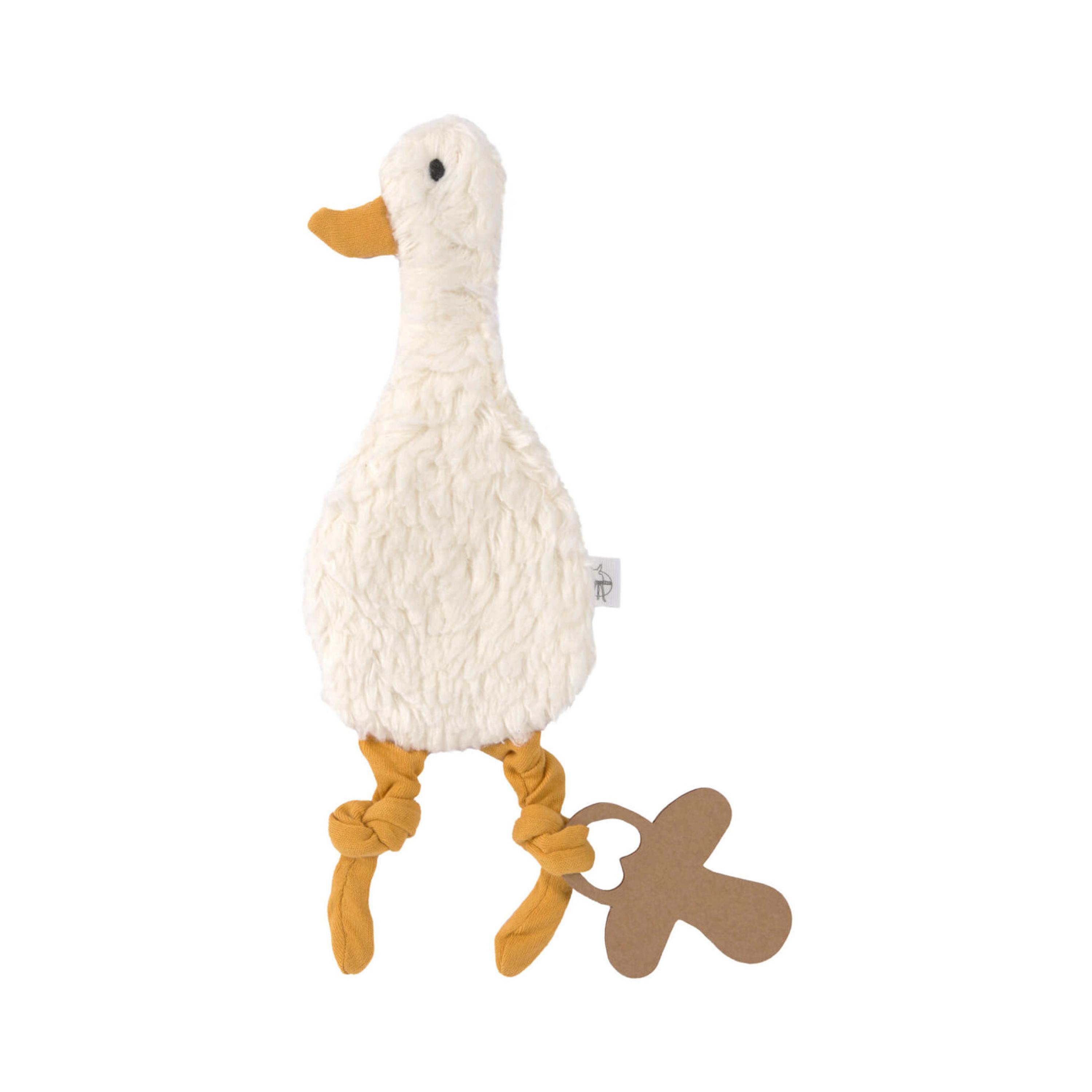 LASSIG Gots Play & Explore Knitted Baby Comforter - Tiny Farmer Goose-toys-plushsofttoys-animals-image-2