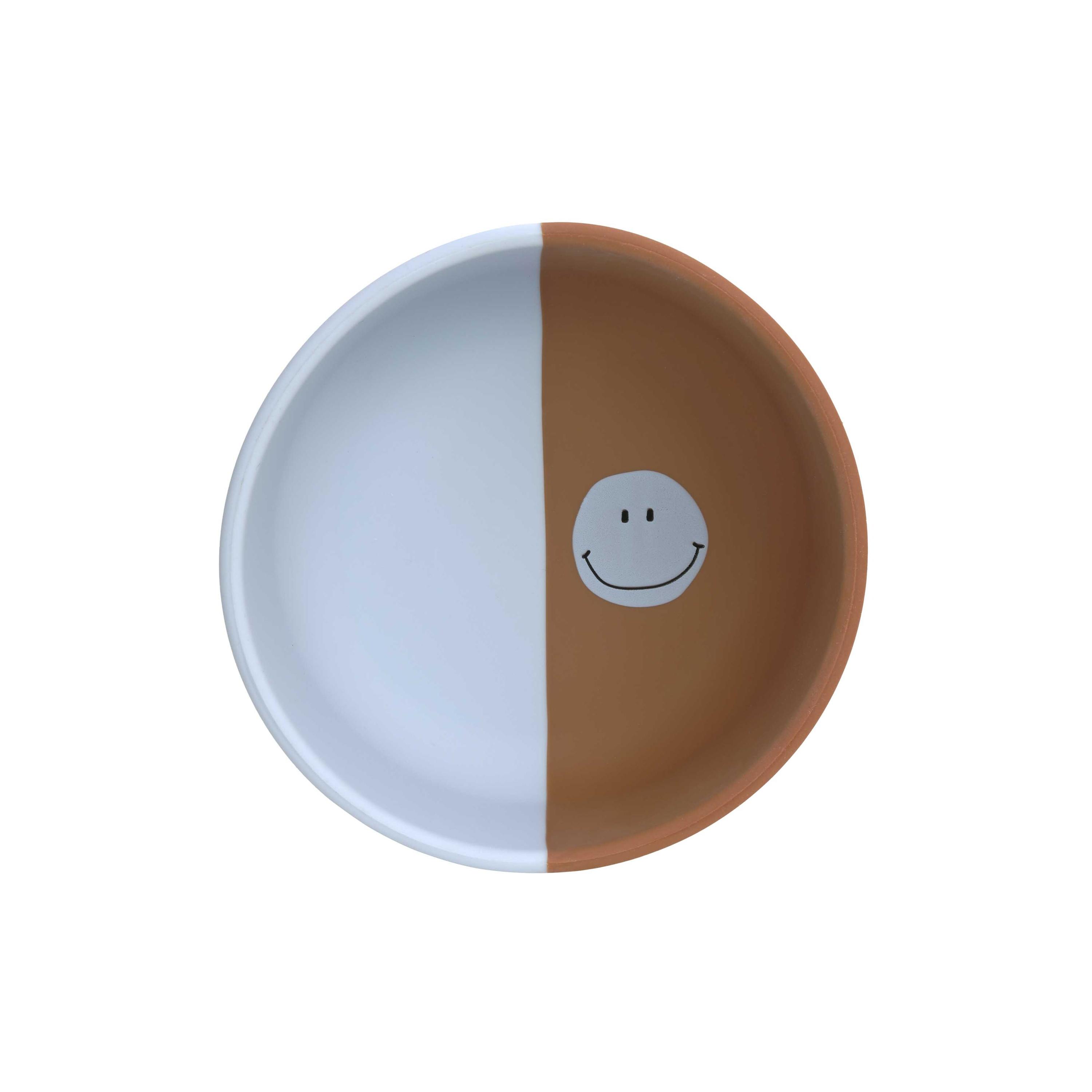 LASSIG Happy Rascals Silicone Bowl - Smile - Sky Blue-baby-feeding-mealtimeessentials-image-2