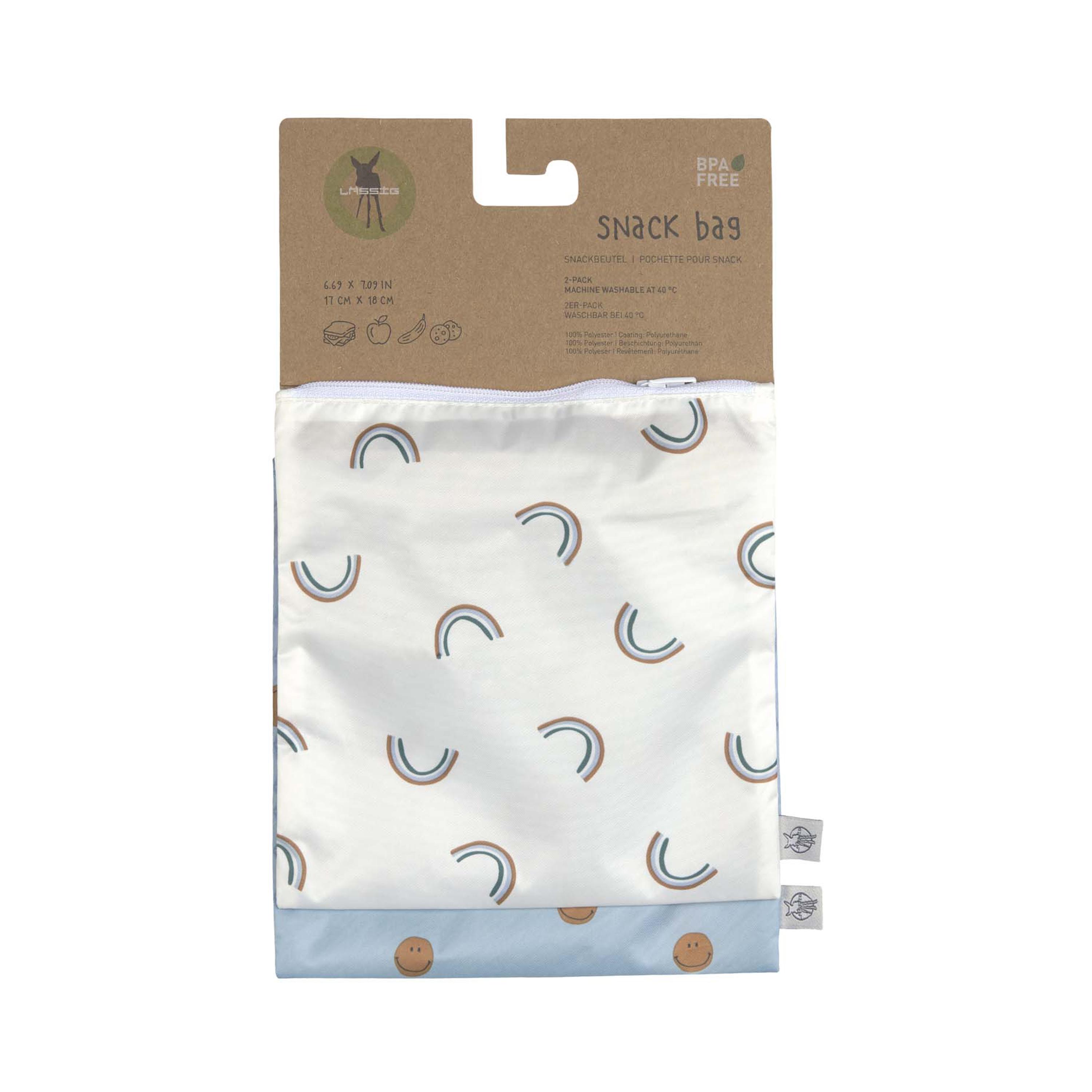 LASSIG 2-Piece Happy Rascals Snack Bags - Smile - Sky Blue-baby-feeding-mealtimeessentials-image-6