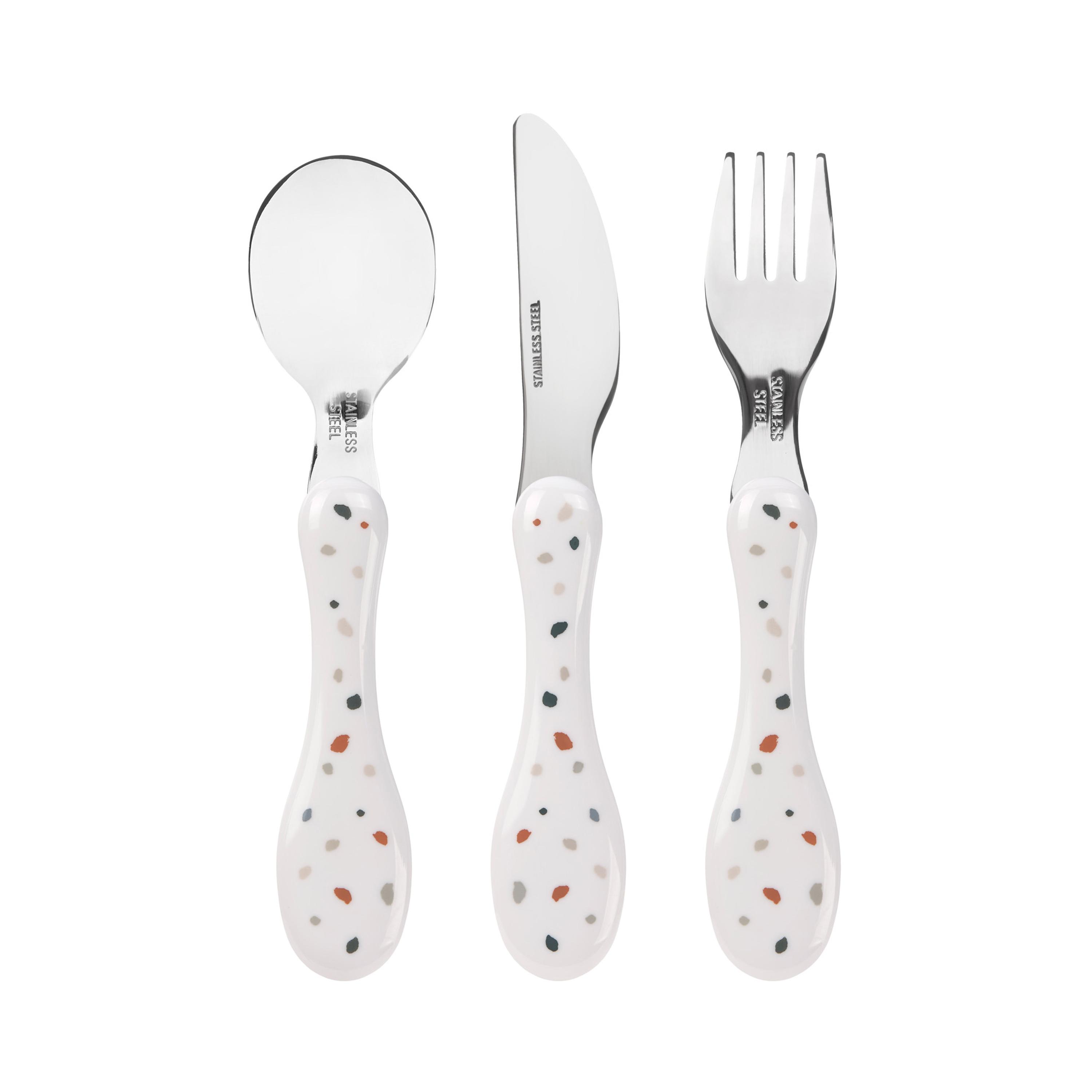 LASSIG 3-Piece Tiny Farmer Cutlery Set with Silicone Handle - Sheep & Goose-baby-feeding-mealtimeessentials-image-2