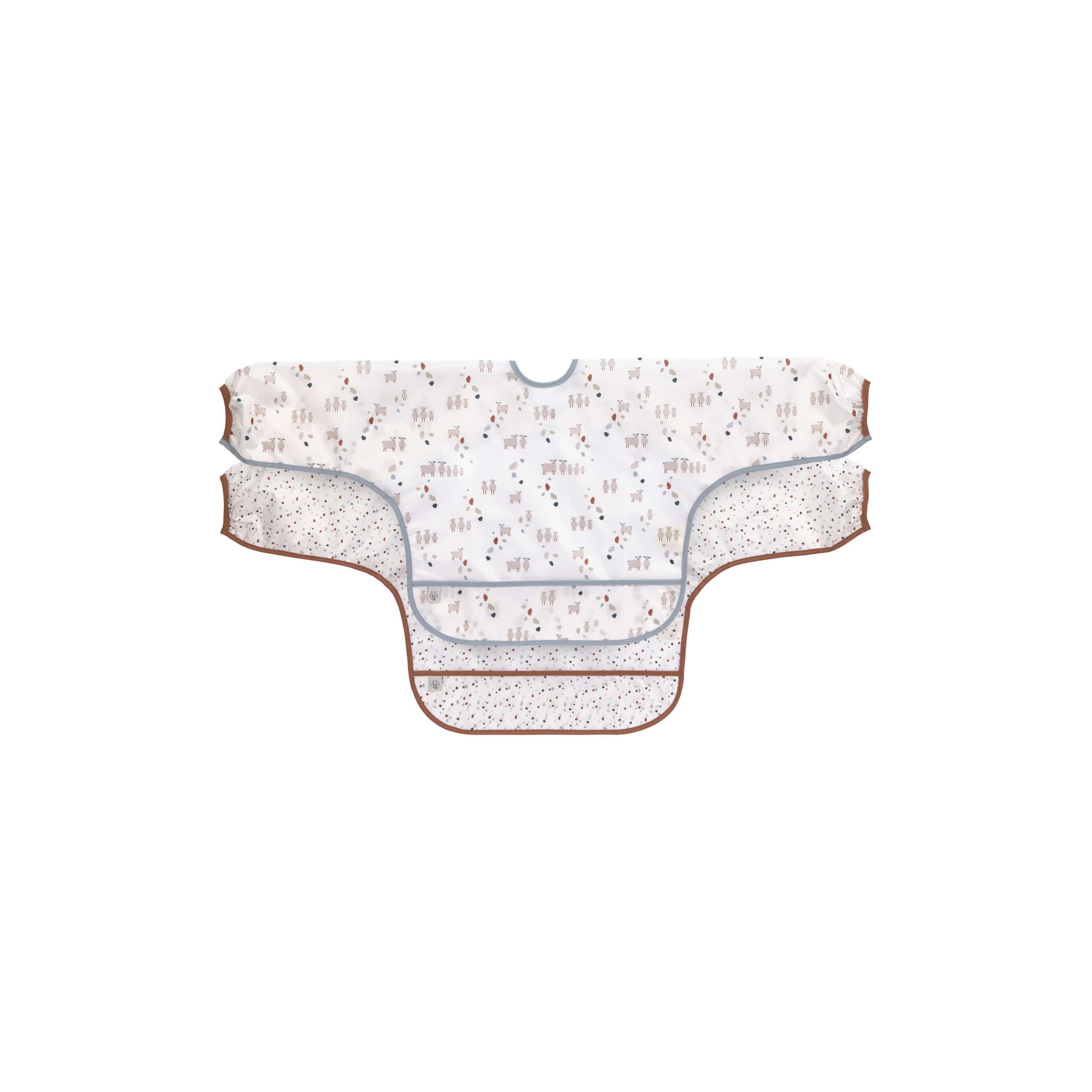 LASSIG 2-Piece Tiny Farmer Long Sleeve Bibs -Sheep-baby-feeding-bibs-image-1