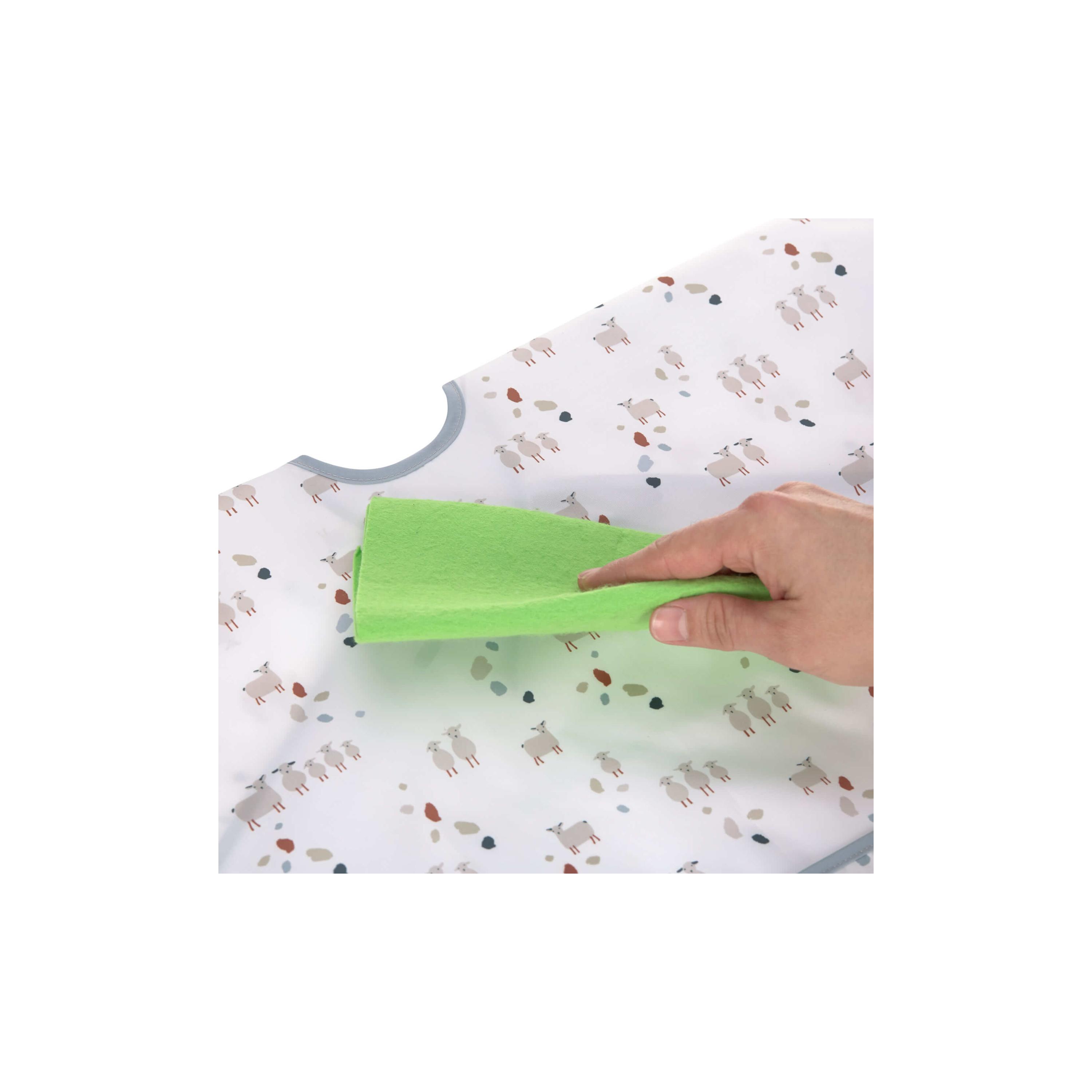 LASSIG 2-Piece Tiny Farmer Long Sleeve Bibs -Sheep-baby-feeding-bibs-image-5