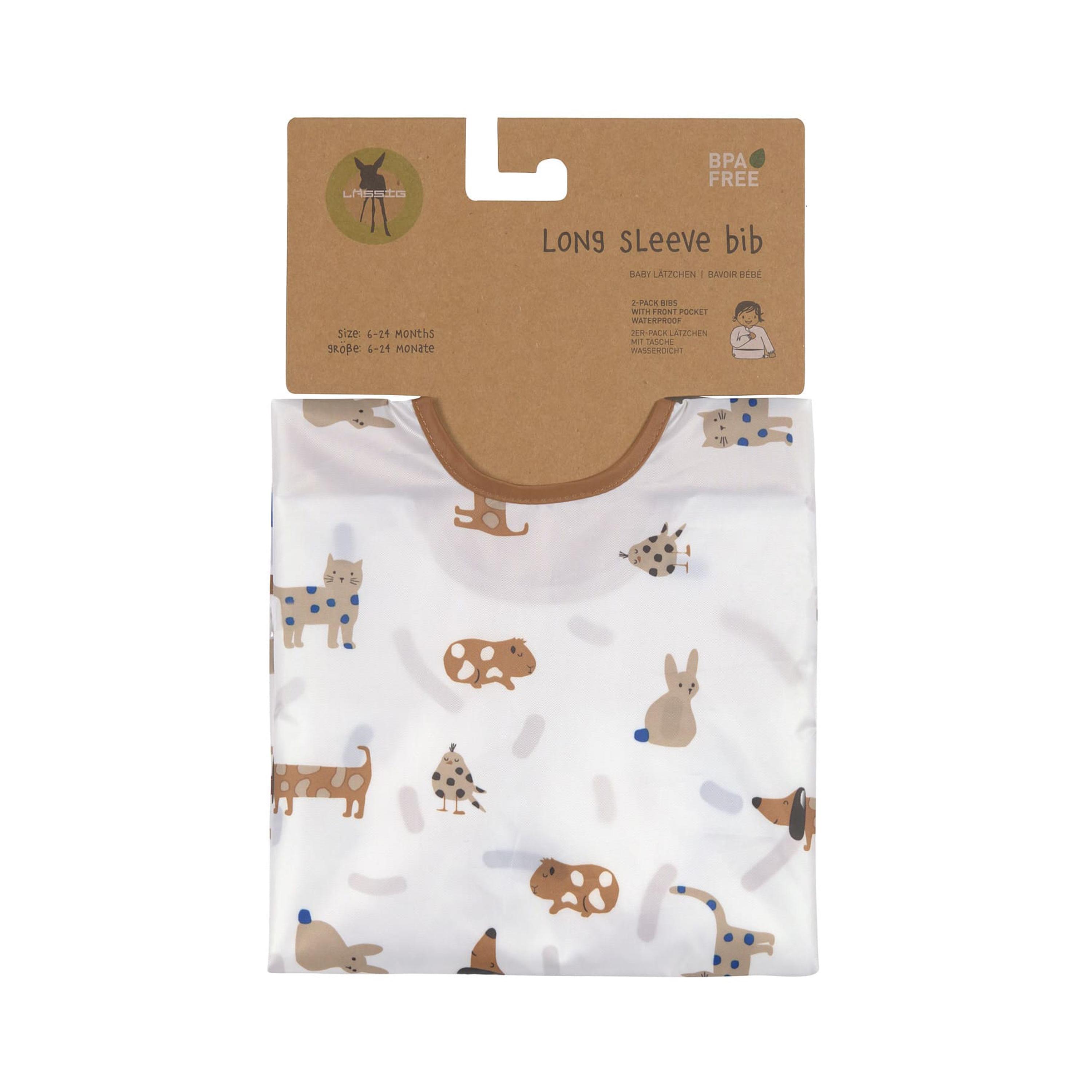 LASSIG 2-Piece Little Mateys Long Sleeve Bibs-baby-feeding-bibs-image-6