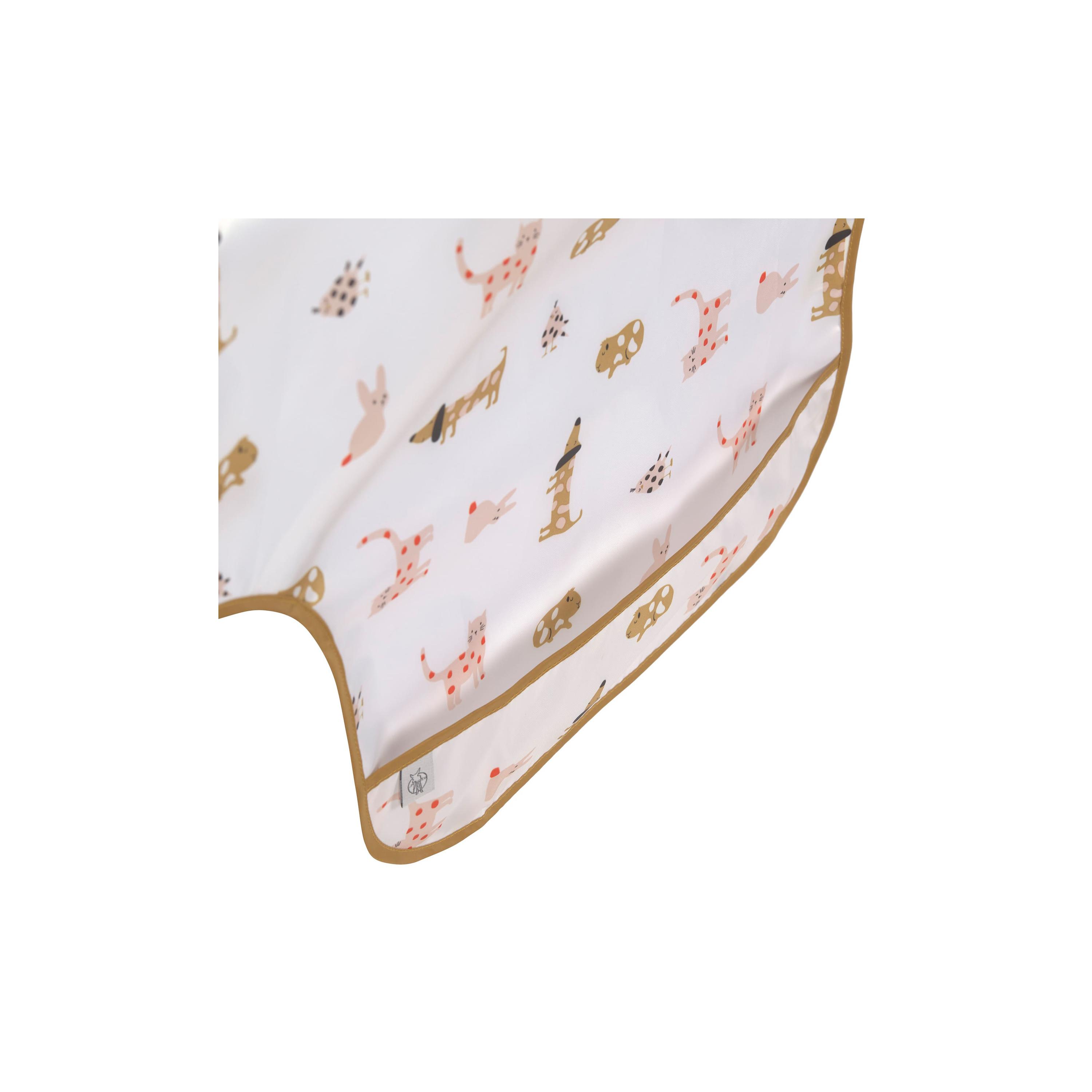 مريلة ليتل ماتيس بأكمام طويلة قطعتين من لاسيج-baby-feeding-bibs-image-1