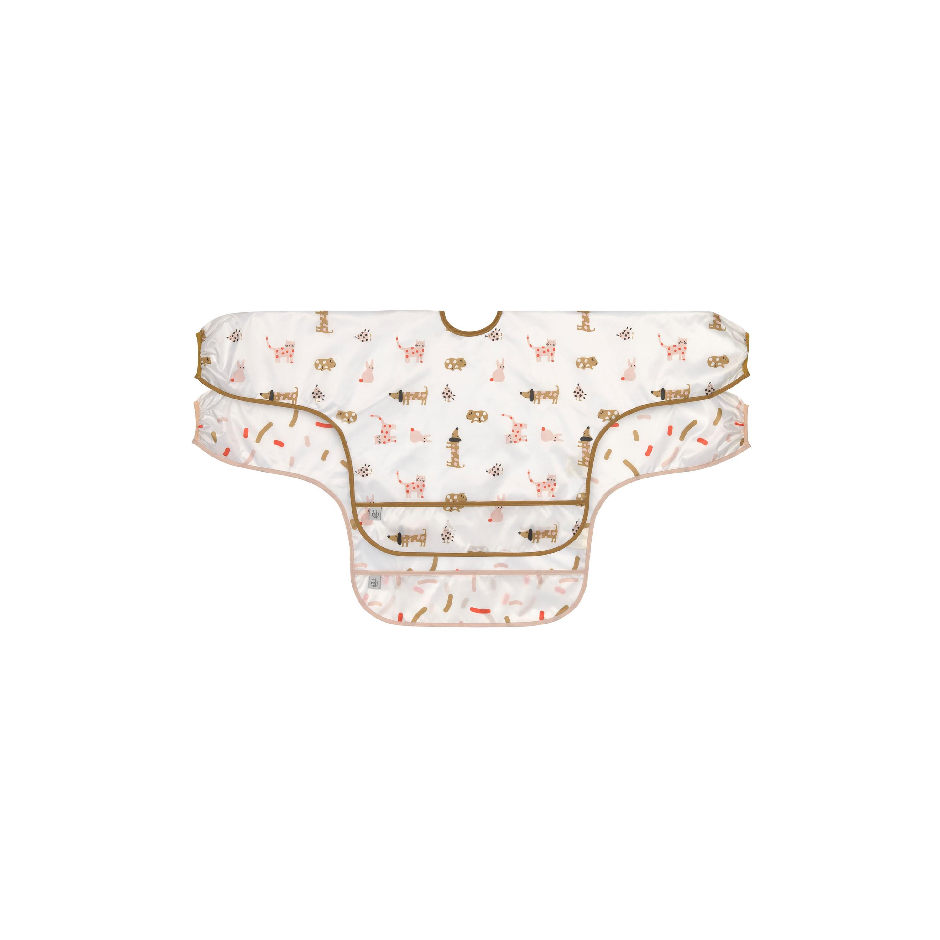 مريلة ليتل ماتيس بأكمام طويلة قطعتين من لاسيج-baby-feeding-bibs-image-2
