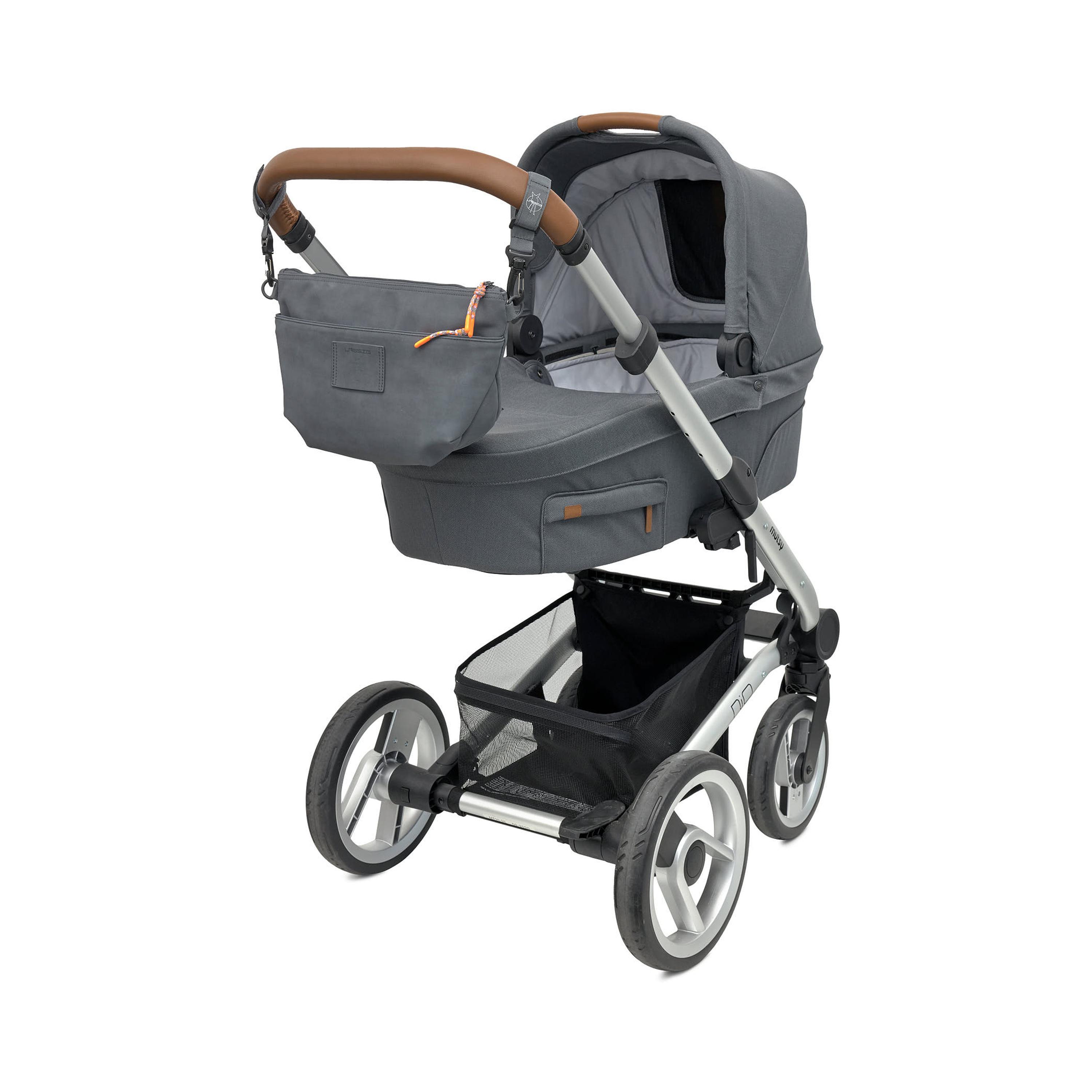 LASSIG Pram Organiser Buggy Bum Bag with 2-Piece Stroller Hooks-baby-diapering-diaperbags-image-5
