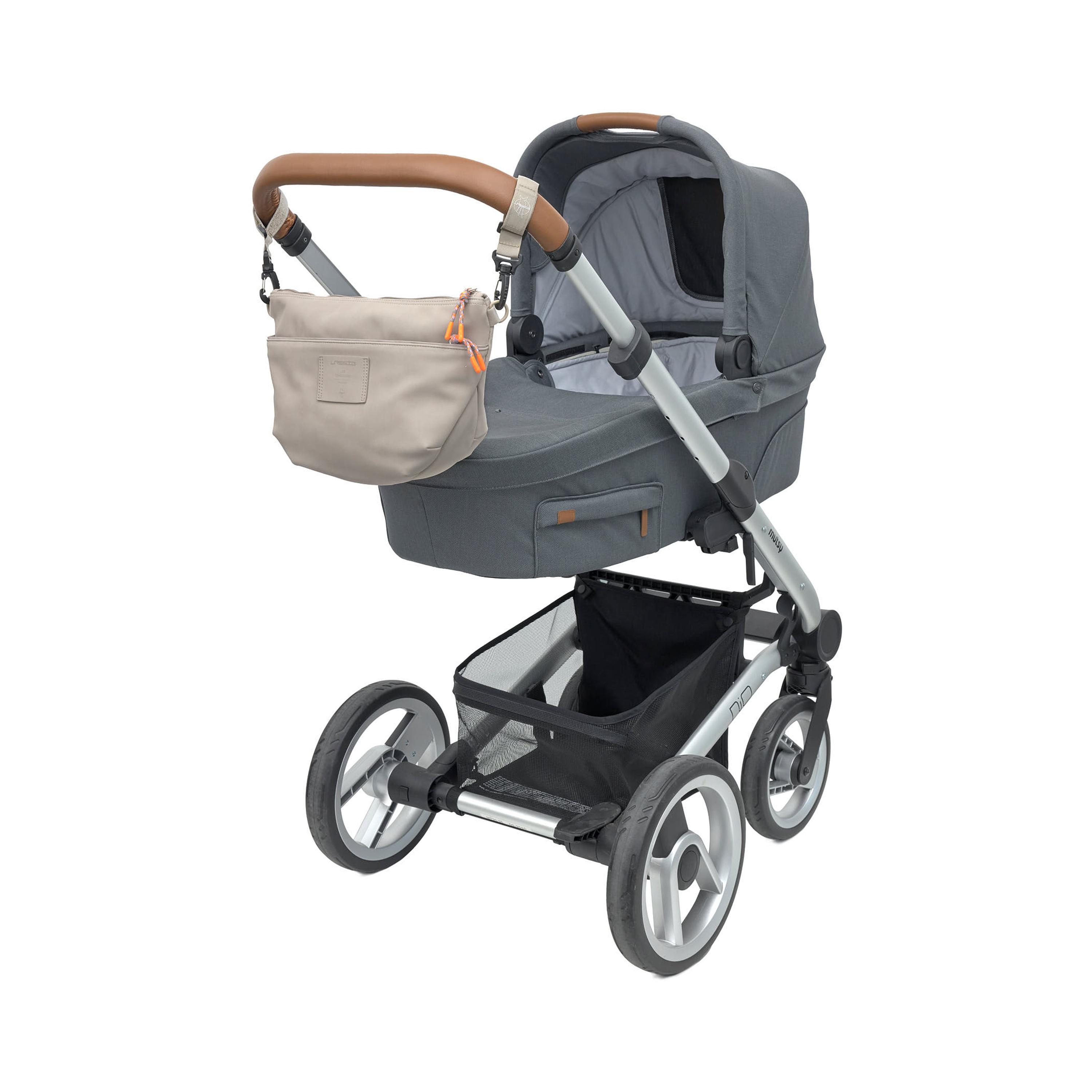 LASSIG Pram Organiser Buggy Bum Bag with 2-Piece Stroller Hooks-baby-diapering-diaperbags-image-7