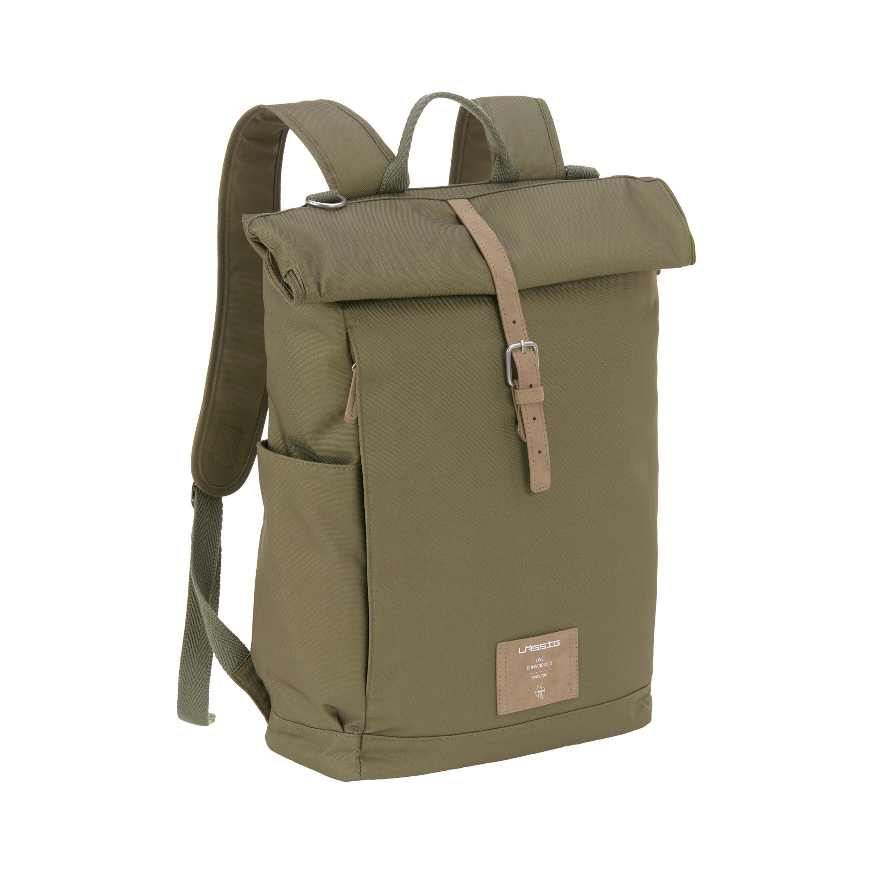 LASSIG GRE Rolltop Backpack with Changing Mat-baby-diapering-diaperbags-image-1