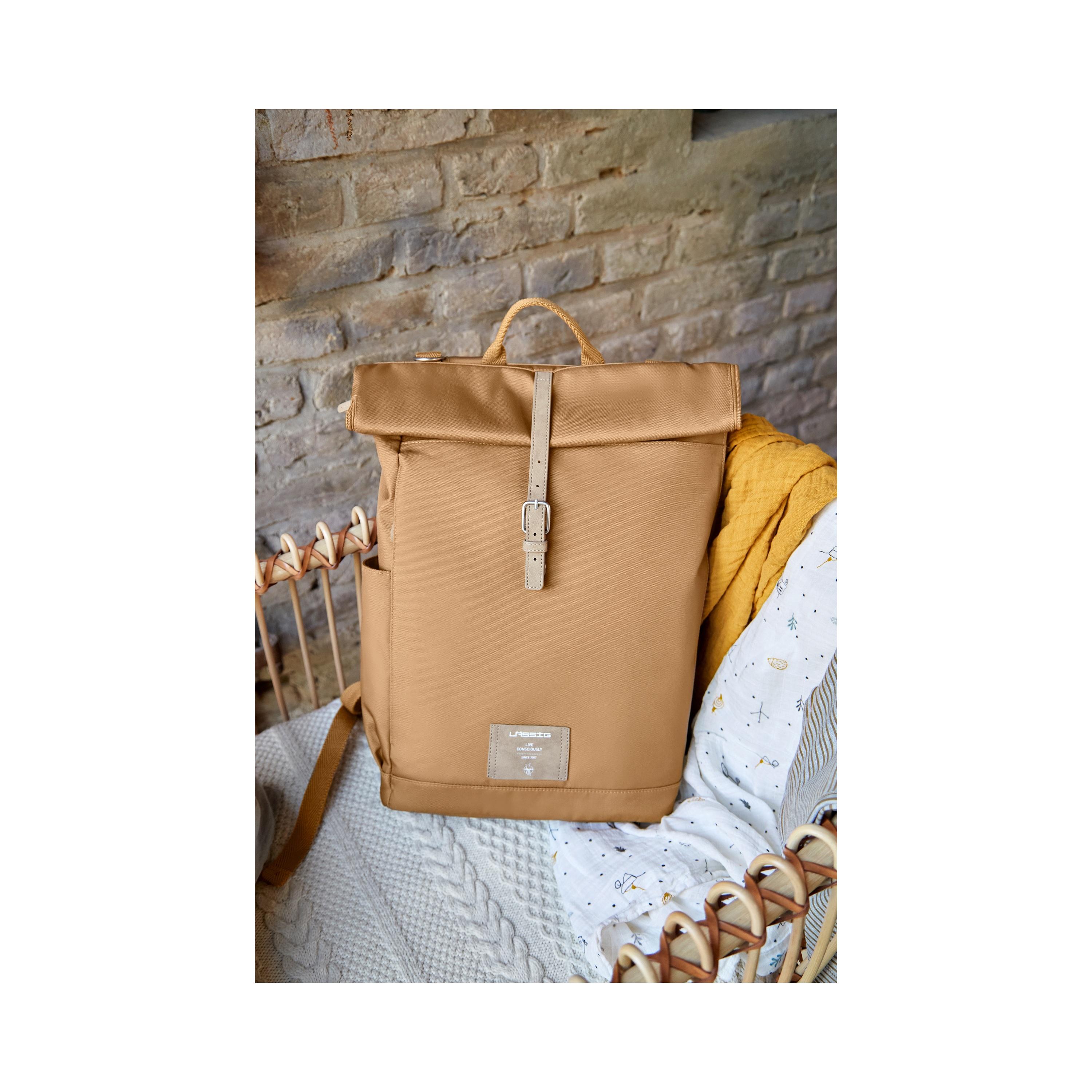 LASSIG GRE Rolltop Backpack with Changing Mat-baby-diapering-diaperbags-image-2