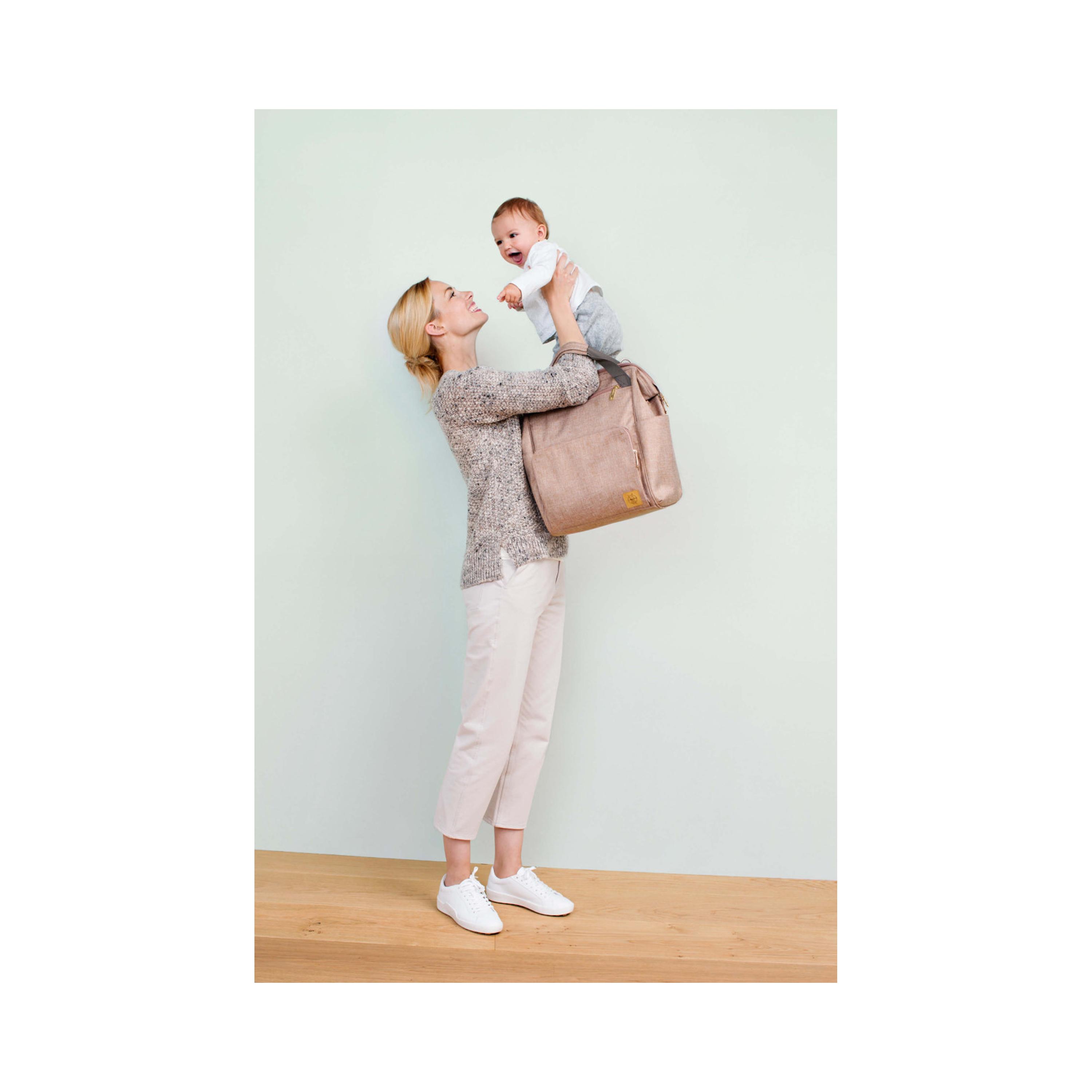 LASSIG GLA Goldie Backpack Diaper Bag with Changing Mat-baby-diapering-diaperbags-image-2