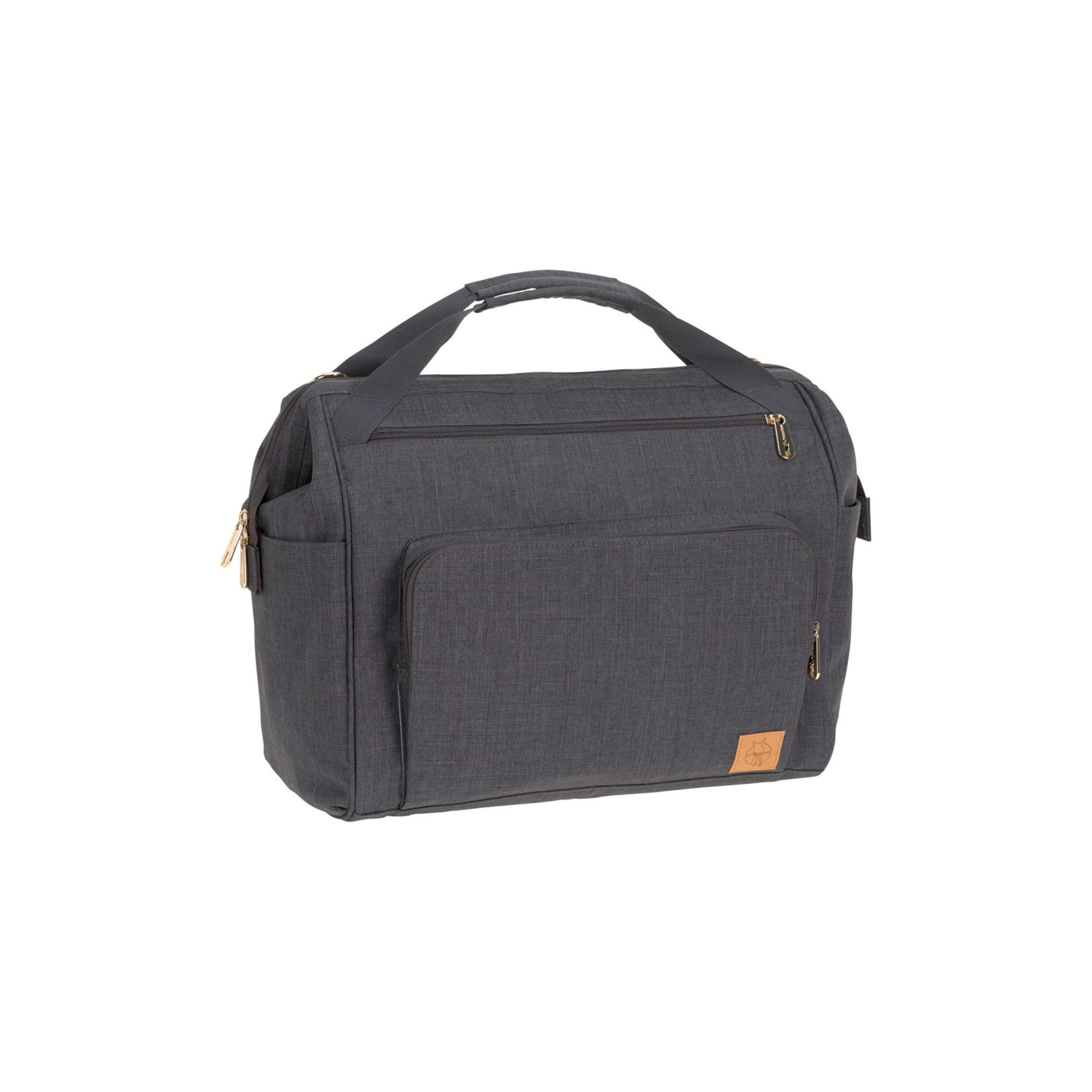 LASSIG GLA Goldie Twin Backpack with Changing Mat - Anthracite-baby-diapering-diaperbags-image-1