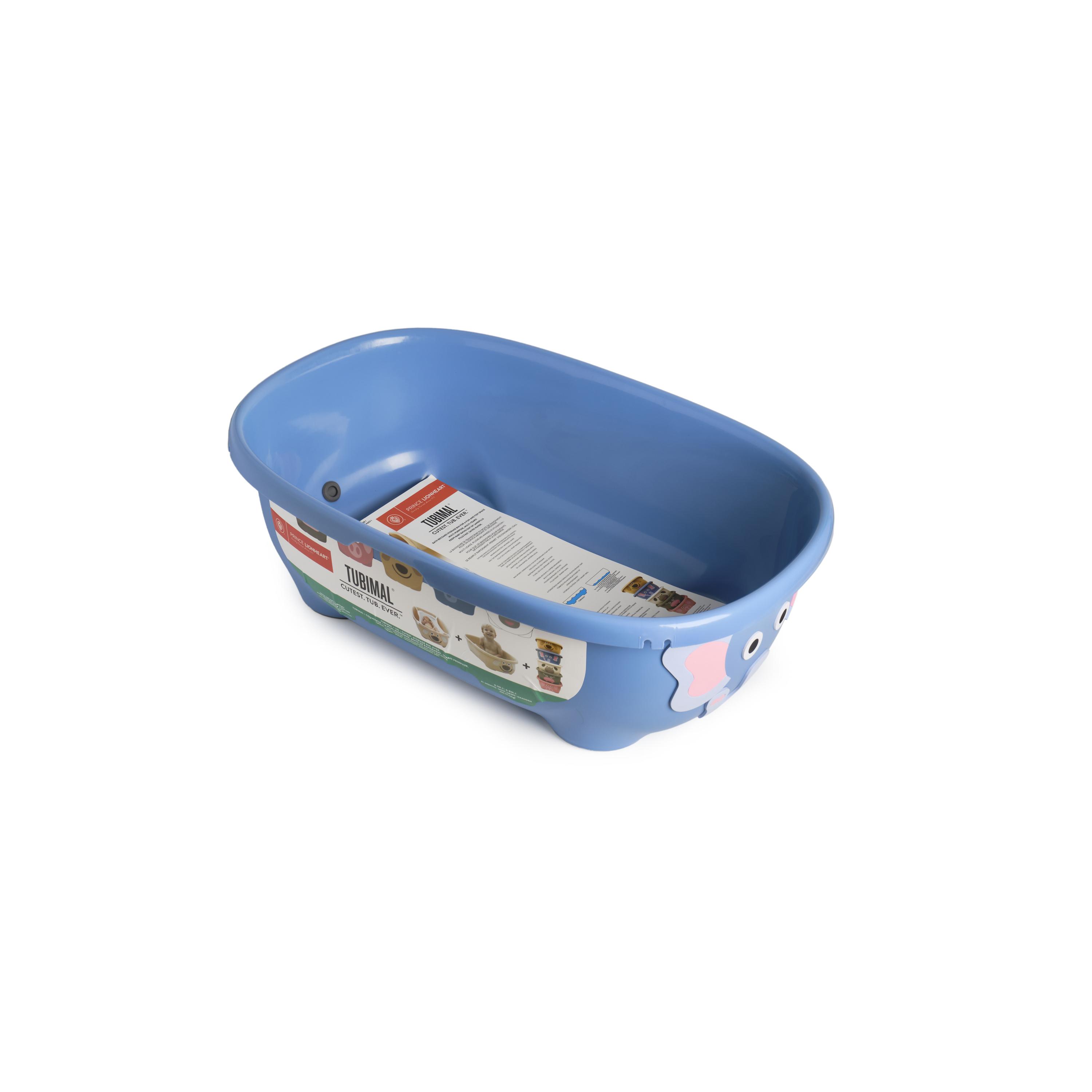 Prince Lionheart Tubimal Baby Bathtub with Sling & Lid - Elephant - Blue-baby-bathandcare-bathtubs-image-2