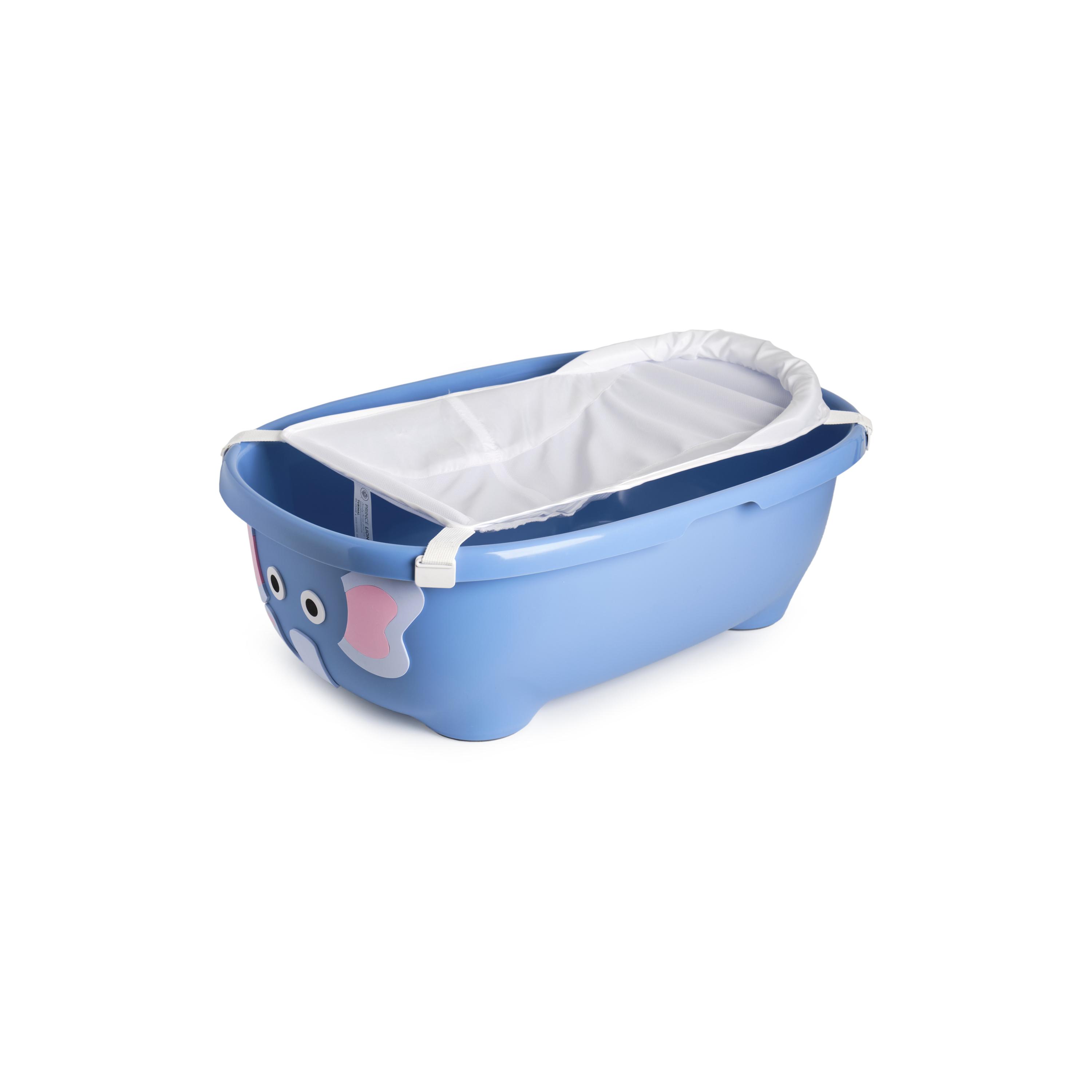 Prince Lionheart Tubimal Baby Bathtub with Sling & Lid - Elephant - Blue-baby-bathandcare-bathtubs-image-3