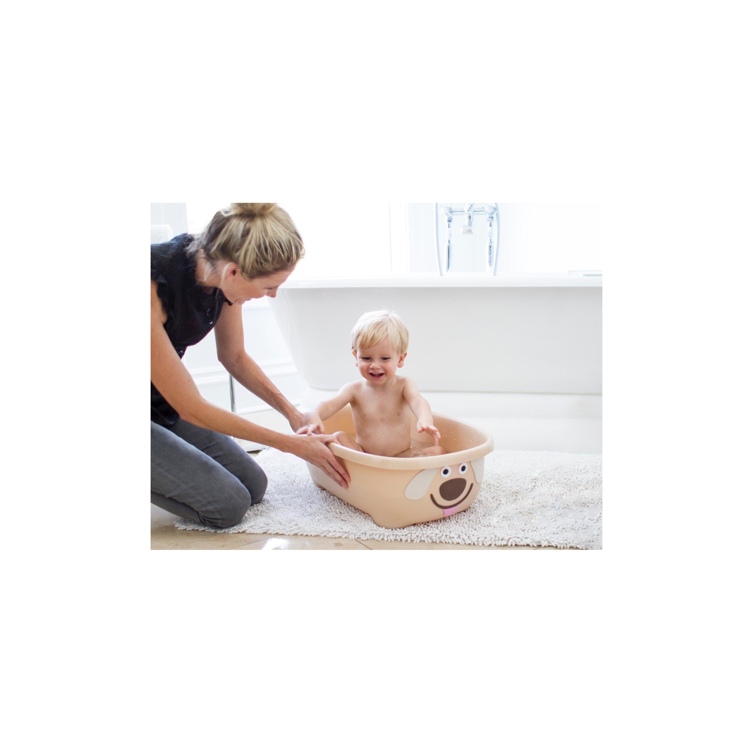 حوض استحمام للأطفال تابيمال مع حمالة وغطاء من برينس لايونهارت - كلب - كريمي-baby-bathandcare-bathtubs-image-4