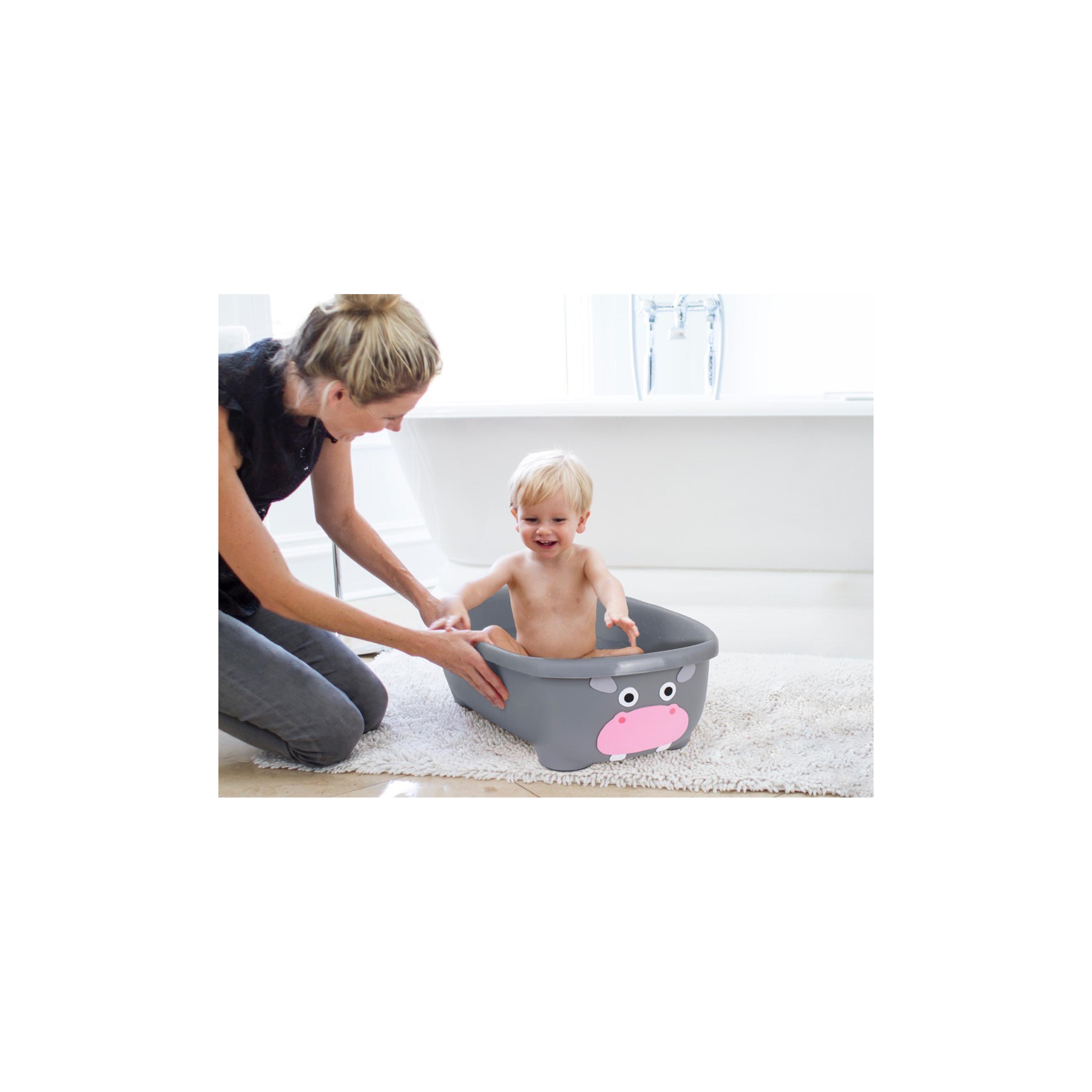 حوض استحمام للأطفال تابيمال مع حمالة وغطاء من برينس لايونهارت - هيبو - رمادي-baby-bathandcare-bathtubs-image-10