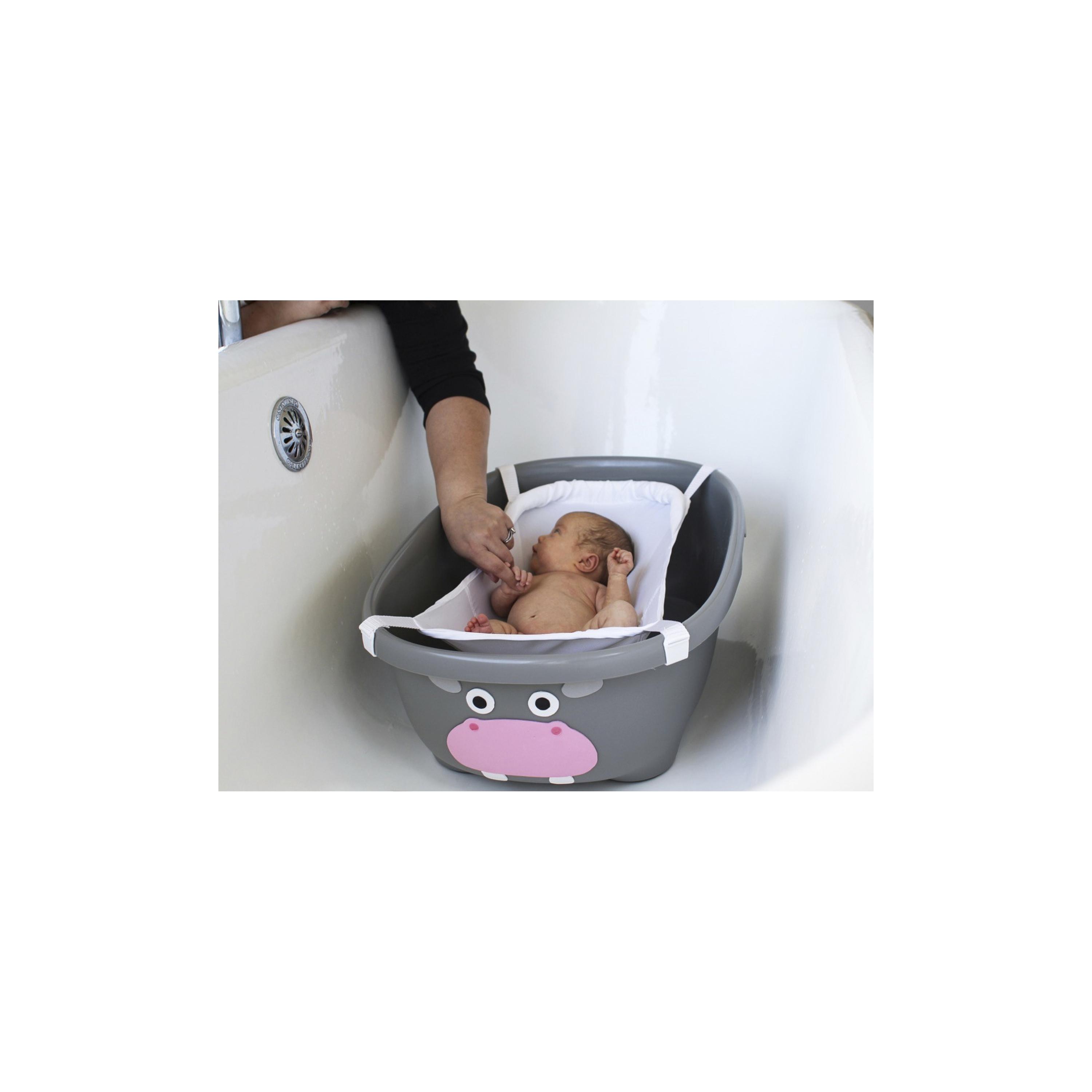حوض استحمام للأطفال تابيمال مع حمالة وغطاء من برينس لايونهارت - هيبو - رمادي-baby-bathandcare-bathtubs-image-2