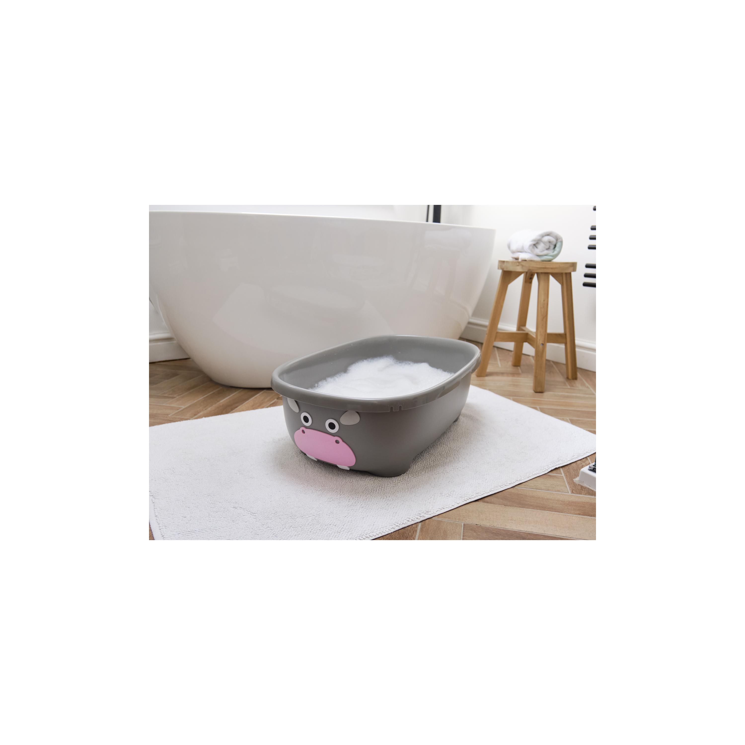 حوض استحمام للأطفال تابيمال مع حمالة وغطاء من برينس لايونهارت - هيبو - رمادي-baby-bathandcare-bathtubs-image-3