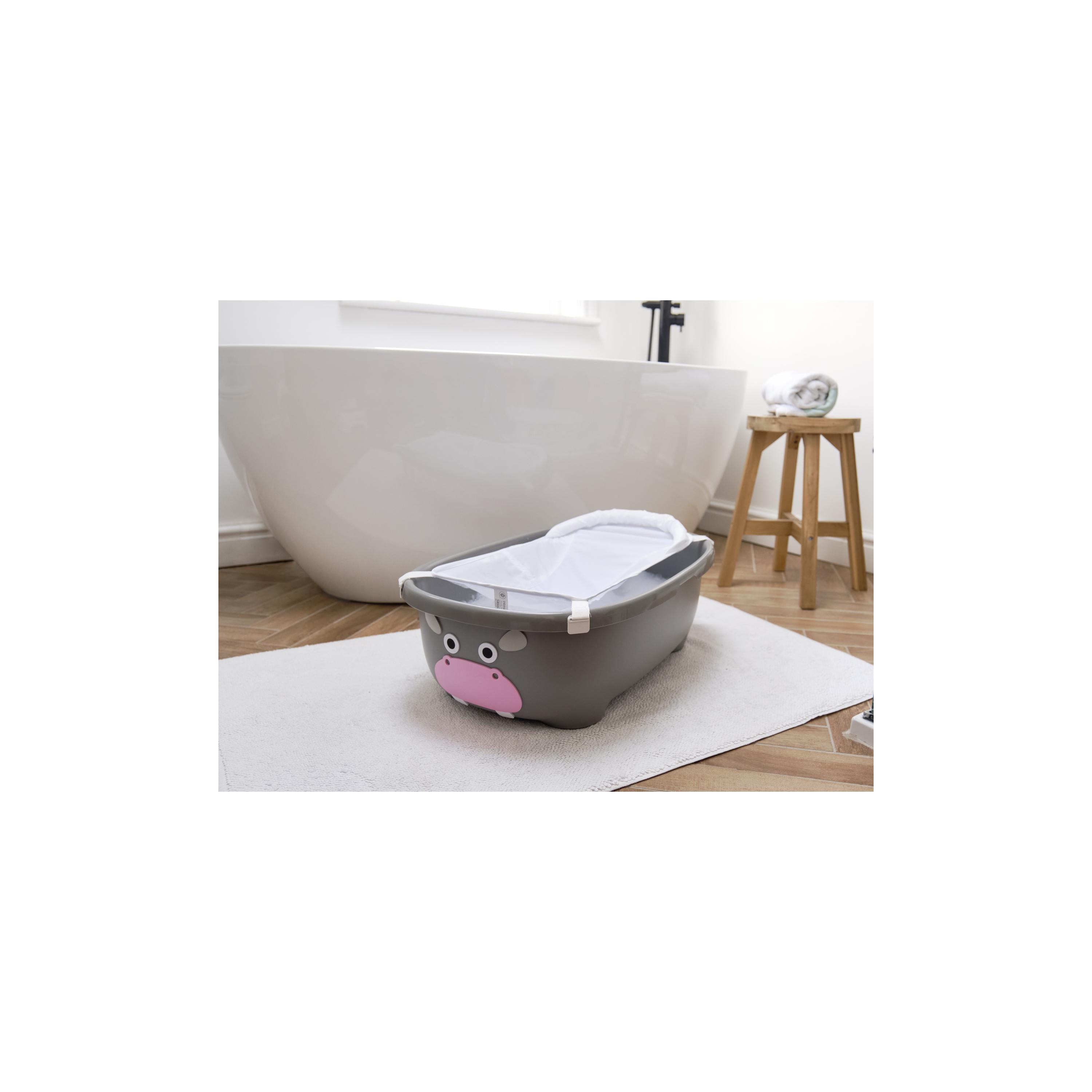 حوض استحمام للأطفال تابيمال مع حمالة وغطاء من برينس لايونهارت - هيبو - رمادي-baby-bathandcare-bathtubs-image-4