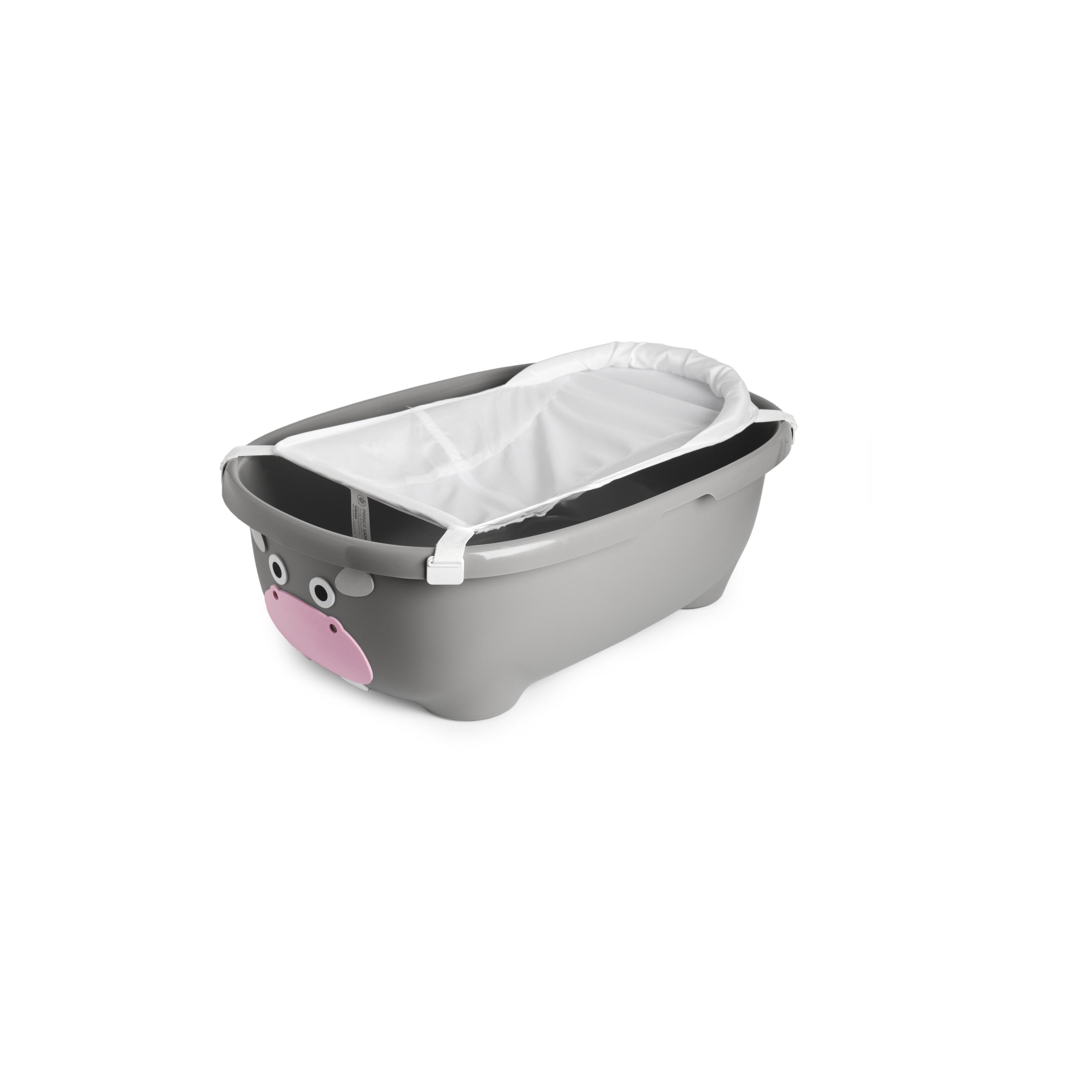 حوض استحمام للأطفال تابيمال مع حمالة وغطاء من برينس لايونهارت - هيبو - رمادي-baby-bathandcare-bathtubs-image-6