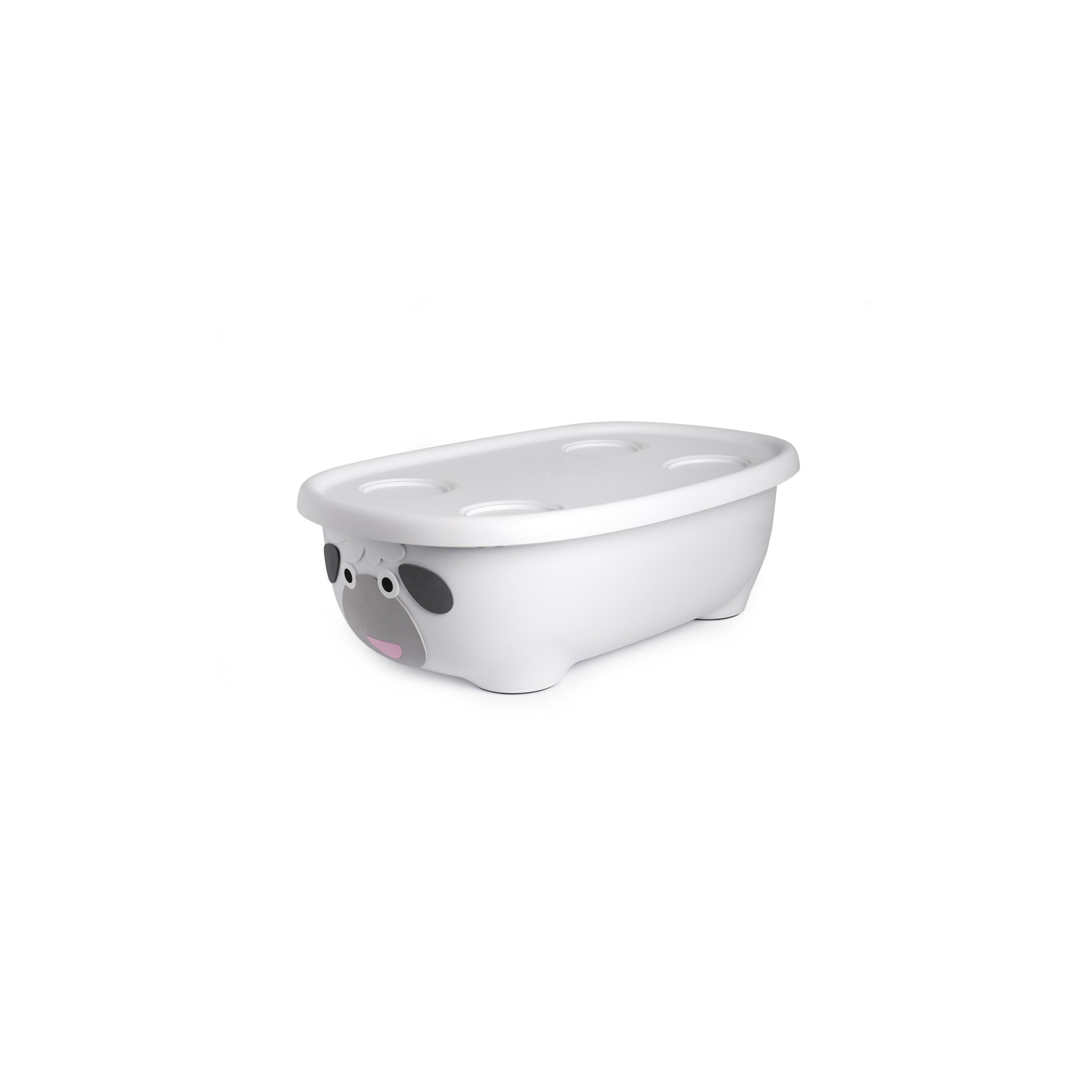 حوض استحمام للأطفال تابيمال مع حمالة وغطاء من برينس لايونهارت - خروف - أبيض-baby-bathandcare-bathtubs-image-1