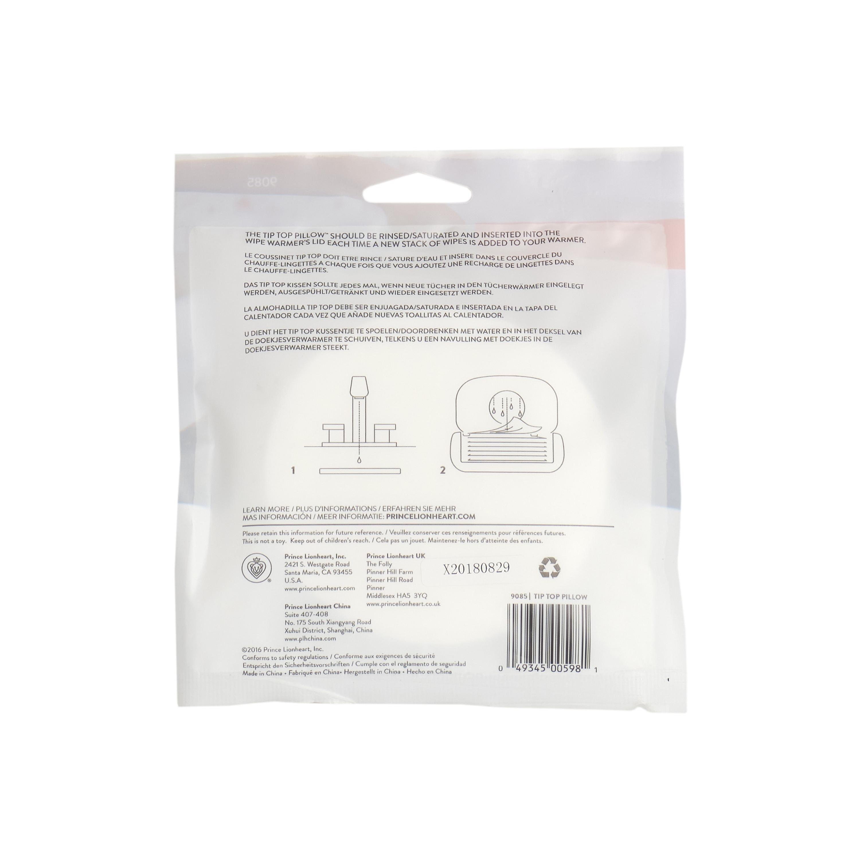 Prince Lionheart Tip Top Pillow Replacement - White-baby-diapering-babywipes-image-7