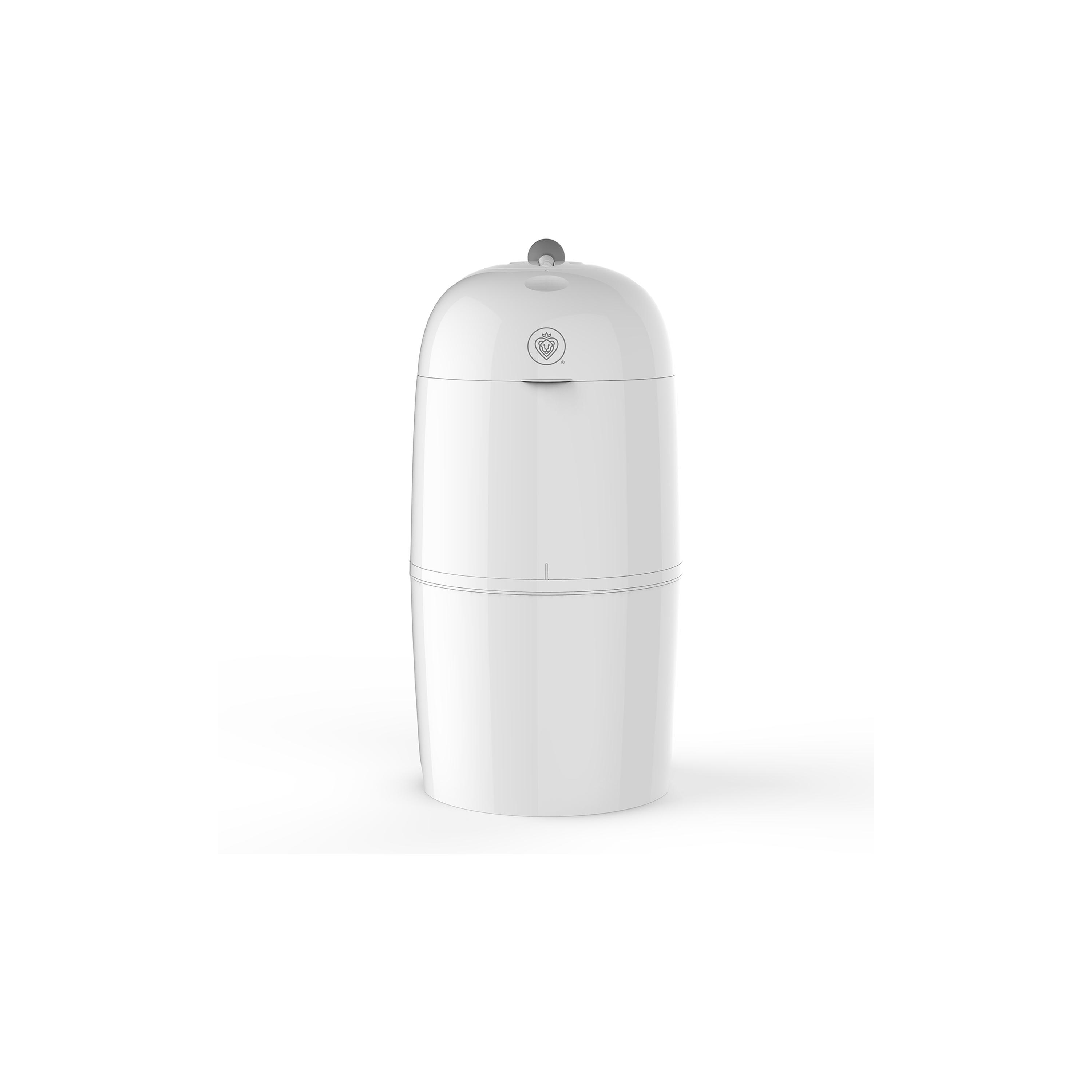 Prince Lionheart My Twist'r Nappy Disposal Diaper Pail - White-baby-diapering-binsandrefills-image-1
