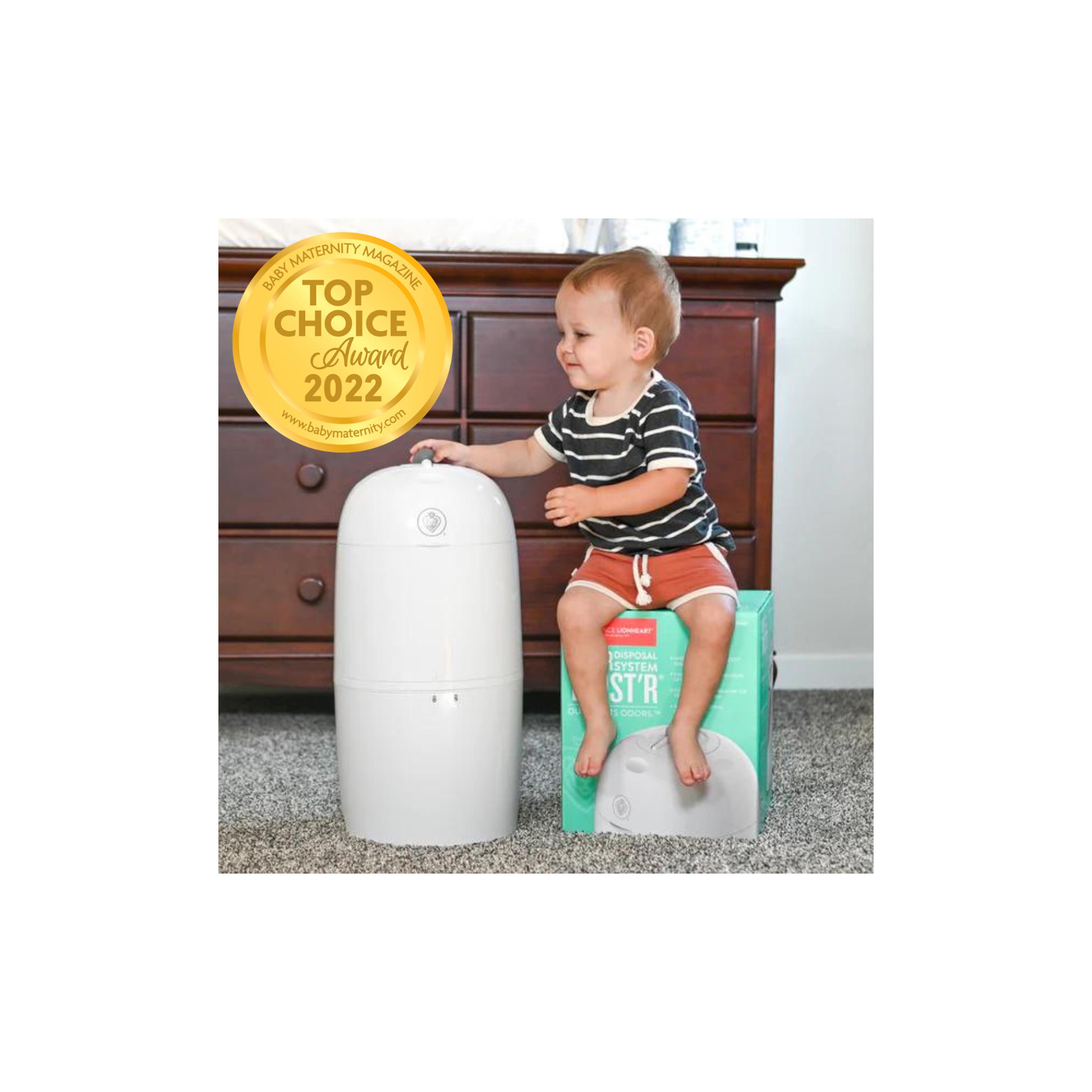 Prince Lionheart My Twist'r Nappy Disposal Diaper Pail - White-baby-diapering-binsandrefills-image-5