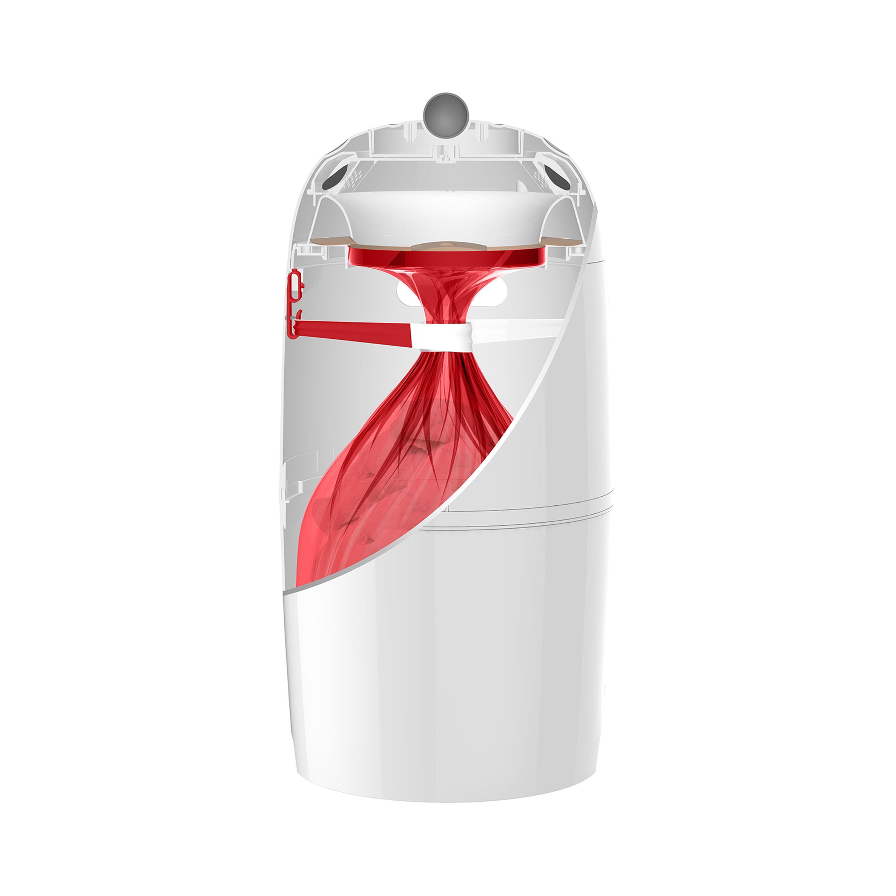 Prince Lionheart My Twist'r Nappy Disposal Diaper Pail - White-baby-diapering-binsandrefills-image-7