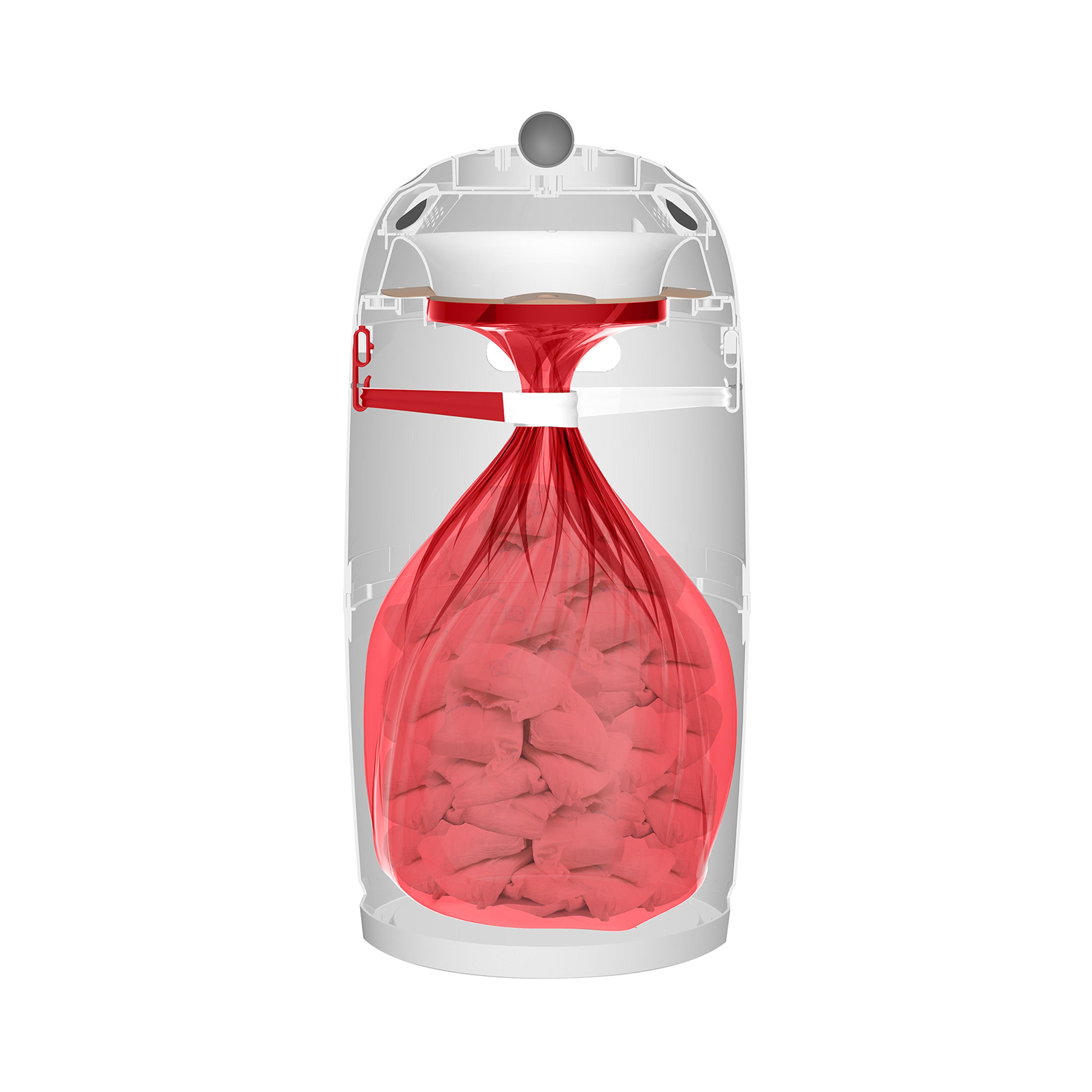 Prince Lionheart My Twist'r Nappy Disposal Diaper Pail - White-baby-diapering-binsandrefills-image-8