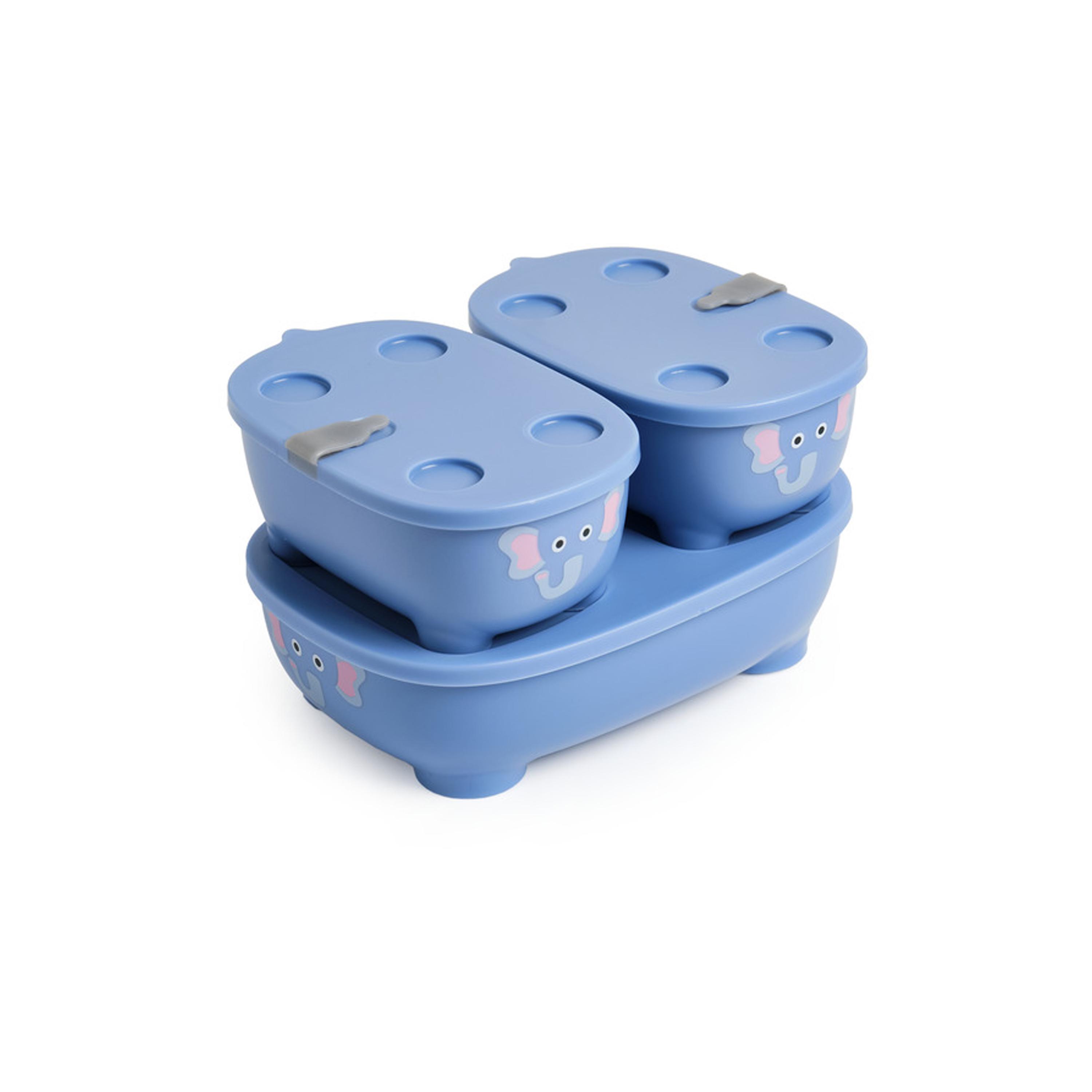 Prince Lionheart Bentomal To-Go Food Containers - Elephant - Blue-baby-feeding-mealtimeessentials-image-2