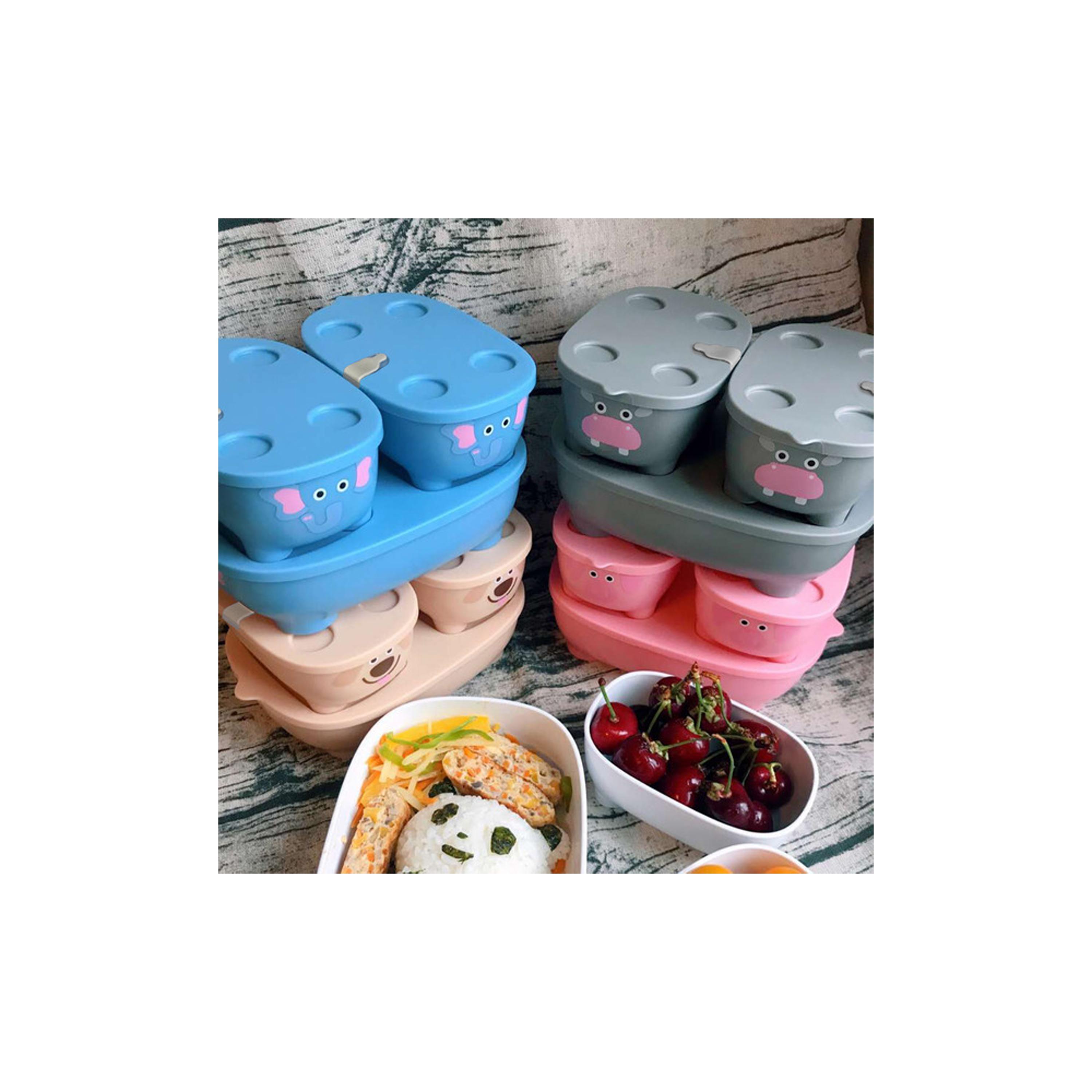 Prince Lionheart Bentomal To-Go Food Containers - Elephant - Blue-baby-feeding-mealtimeessentials-image-6