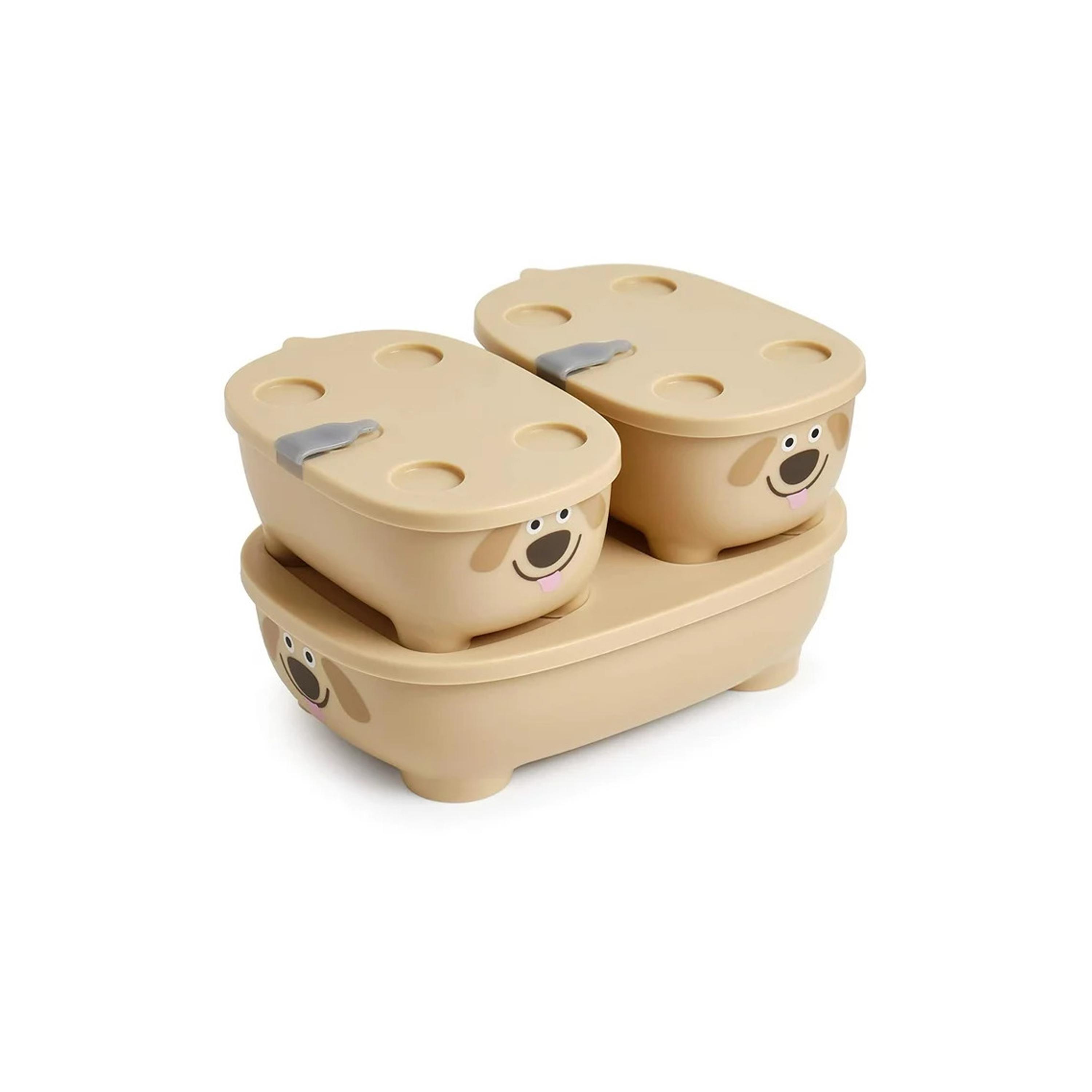 Prince Lionheart Bentomal To-Go Food Containers - Dog - Cream-baby-feeding-mealtimeessentials-image-2