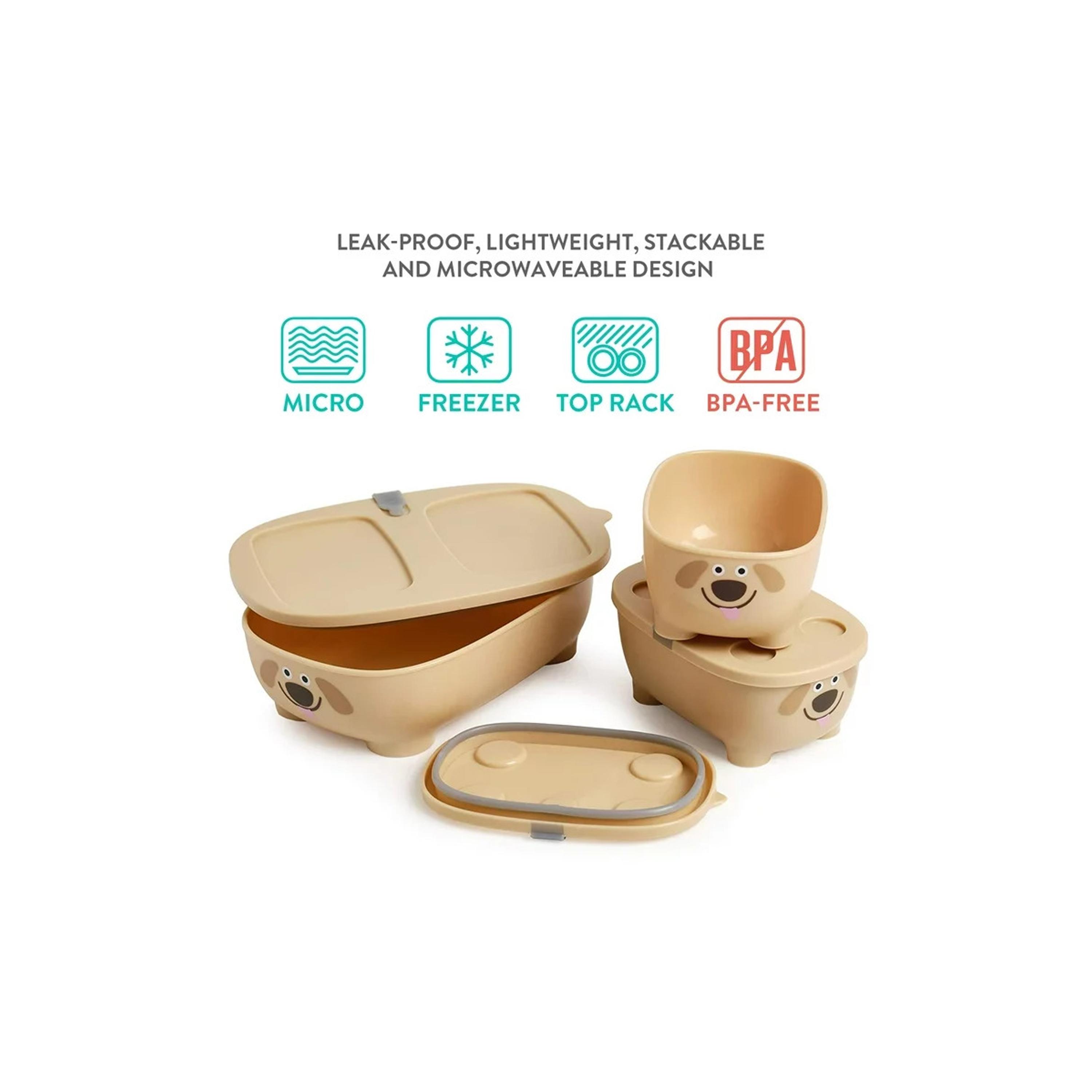 Prince Lionheart Bentomal To-Go Food Containers - Dog - Cream-baby-feeding-mealtimeessentials-image-3